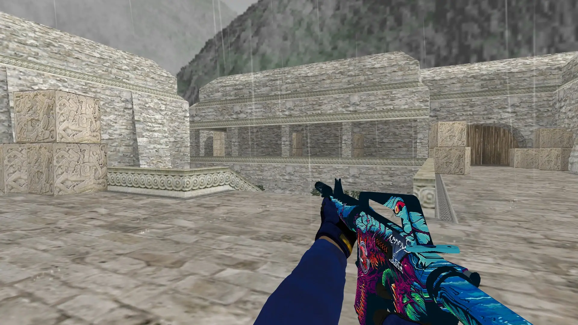 M4A1 — Specialist Gloves Fade Pack — de_aztec (first person)