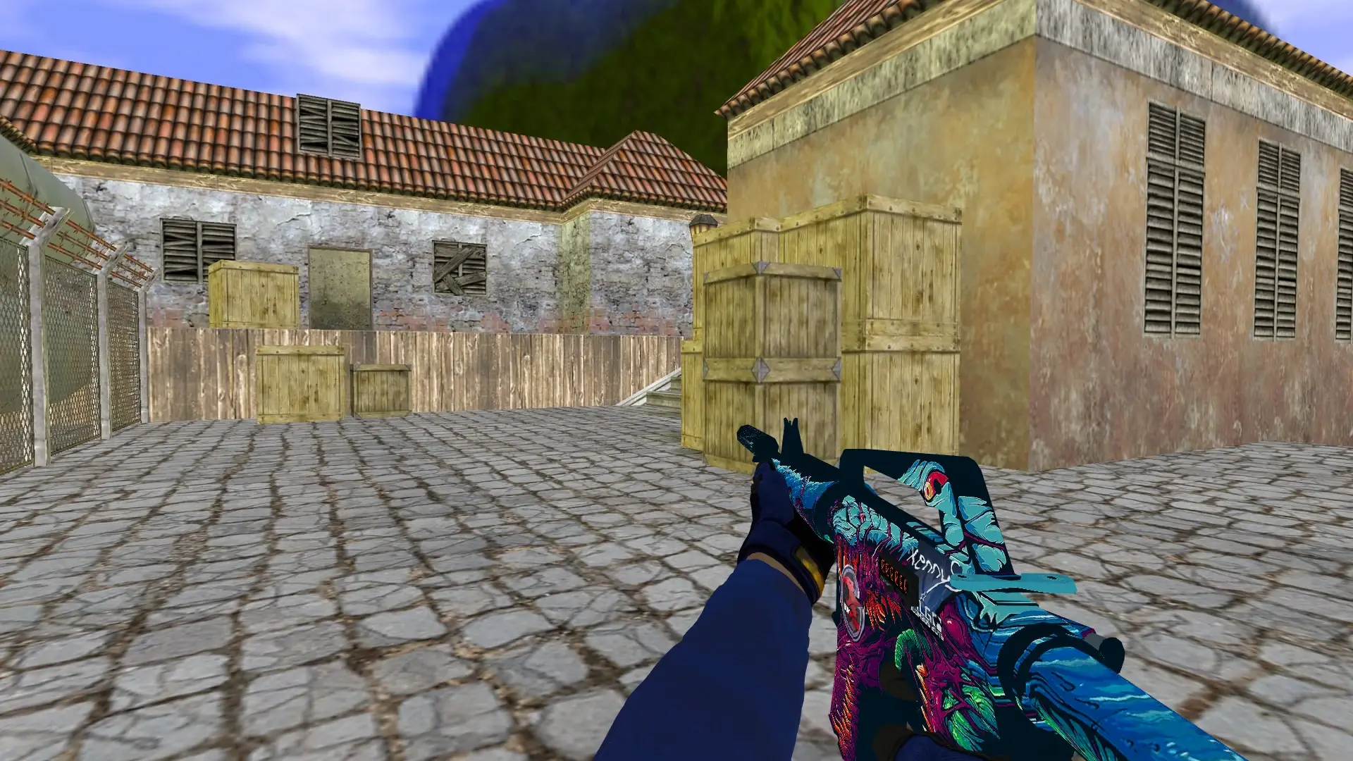 M4A1 — Specialist Gloves Fade Pack — de_inferno (first person)