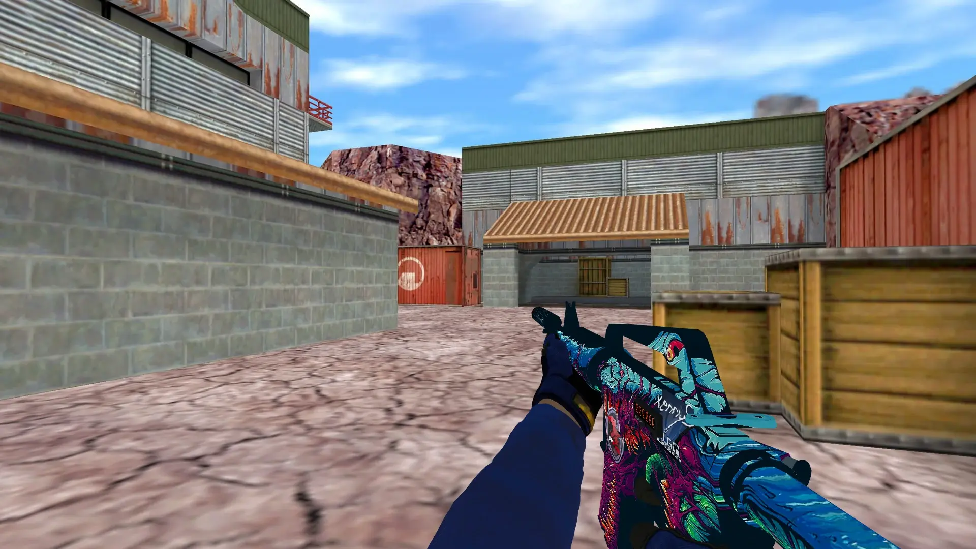 M4A1 — Specialist Gloves Fade Pack — de_nuke (first person)