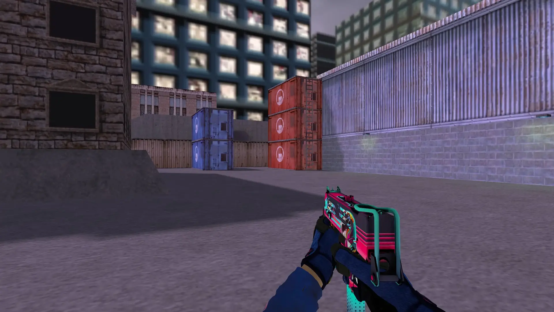 MAC-10 — Specialist Gloves Fade Pack — cs_assault (first person)
