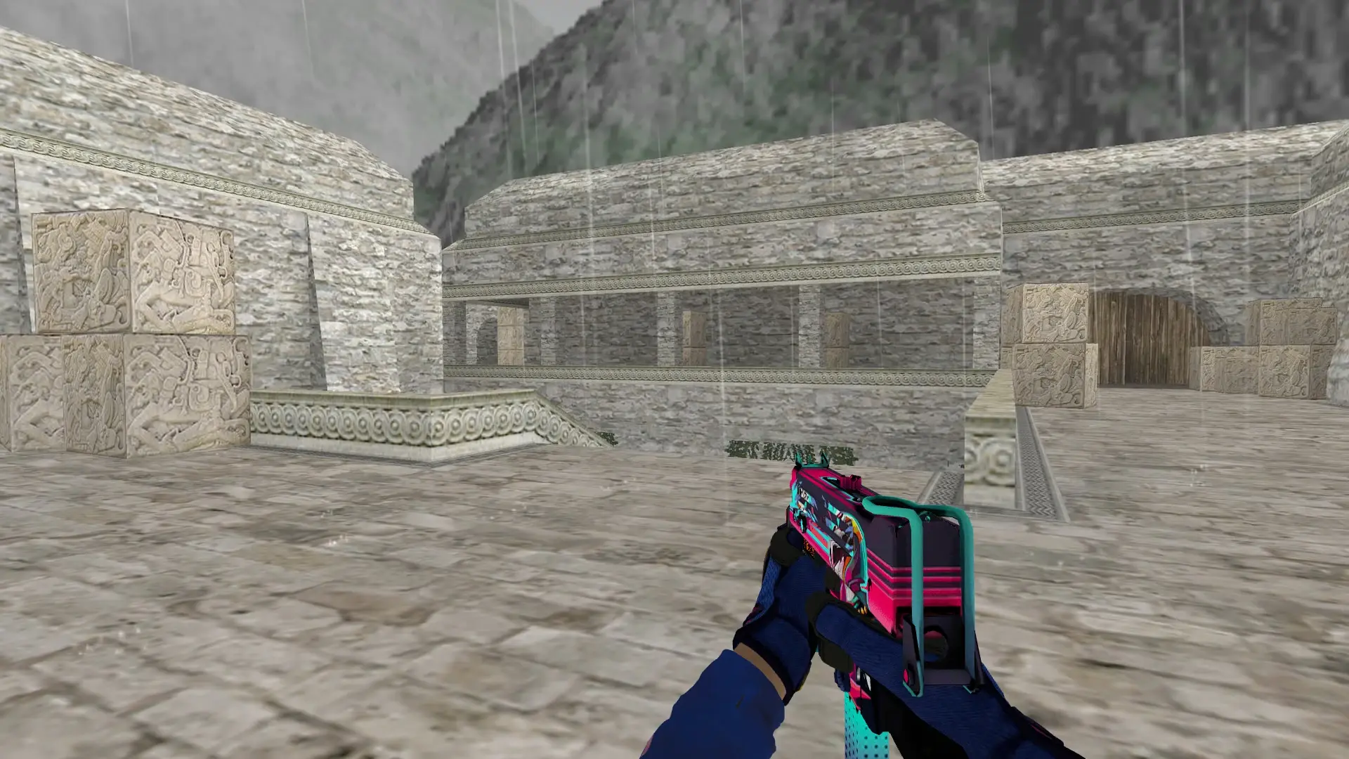 MAC-10 — Specialist Gloves Fade Pack — de_aztec (first person)