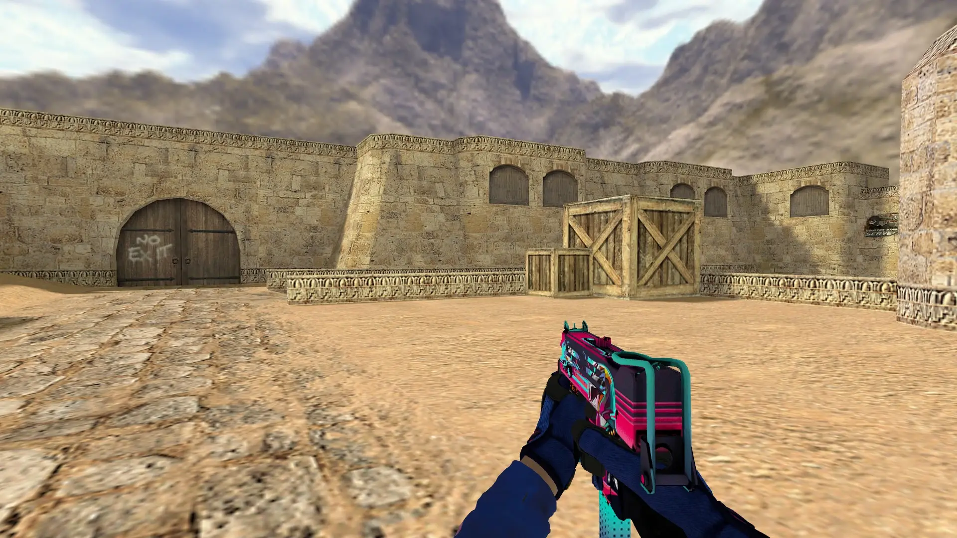 MAC-10 — Specialist Gloves Fade Pack — de_dust2 (first person)