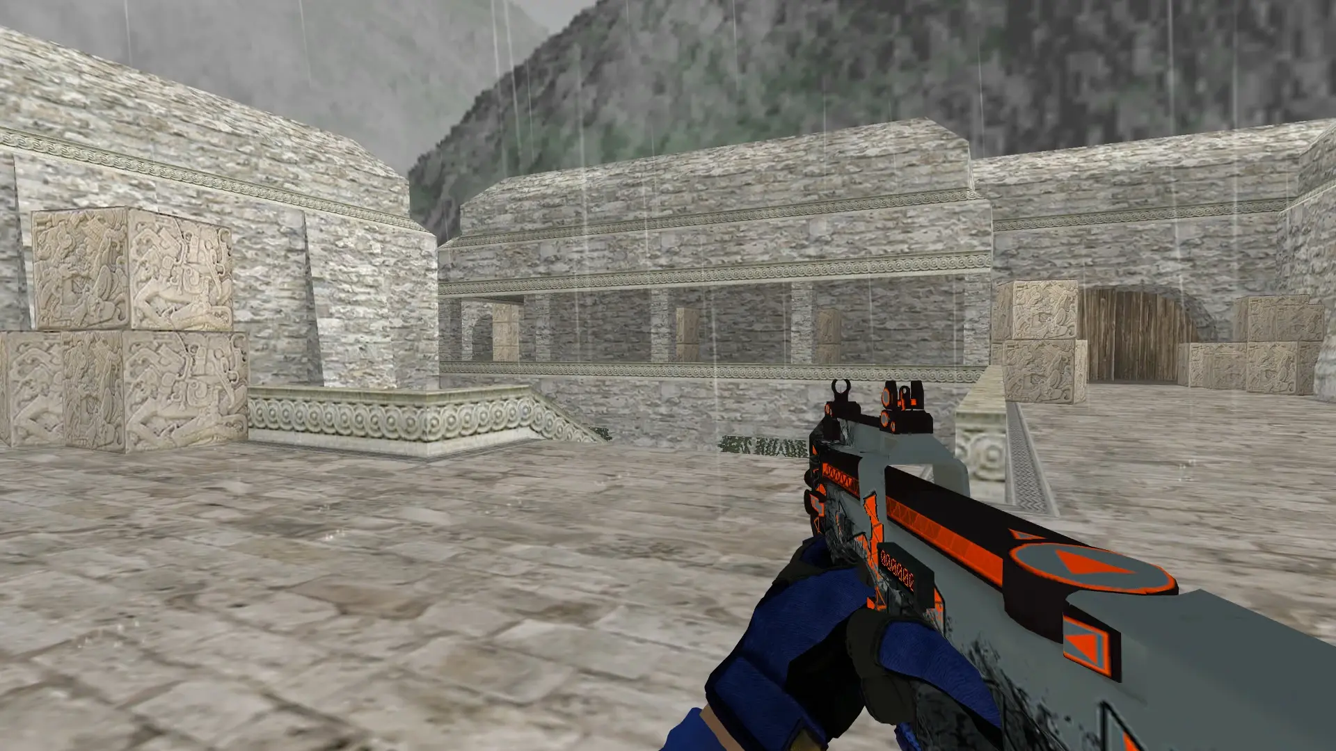 P90 — Specialist Gloves Fade Pack — de_aztec (first person)