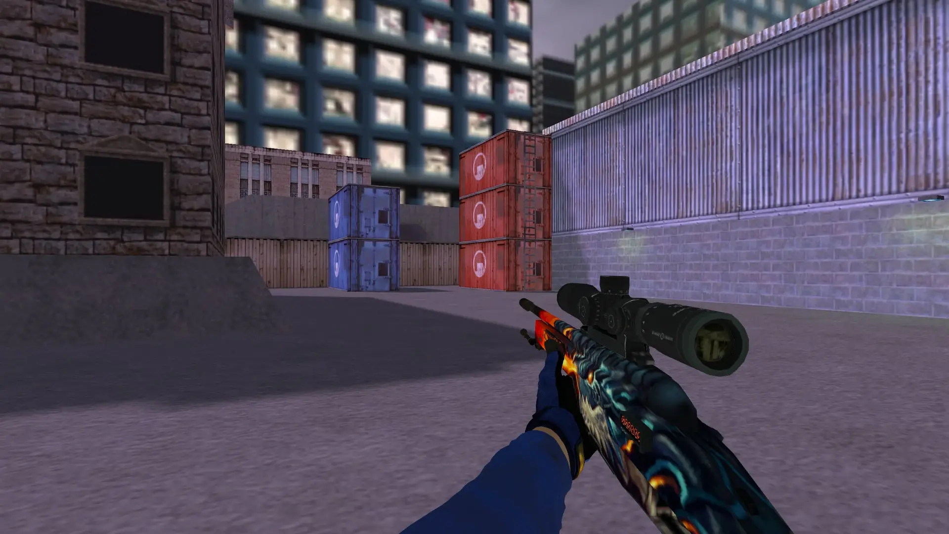 Scout — Specialist Gloves Fade Pack — cs_assault (first person)