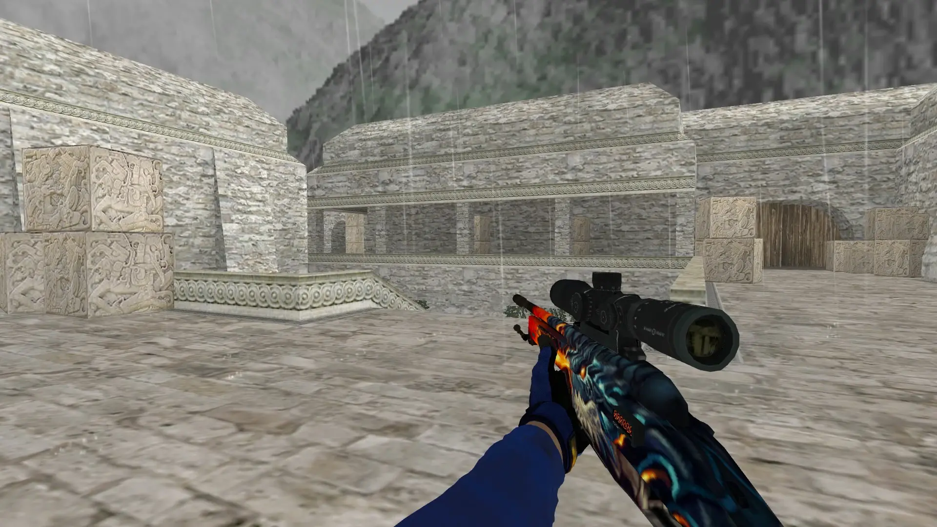 Scout — Specialist Gloves Fade Pack — de_aztec (first person)