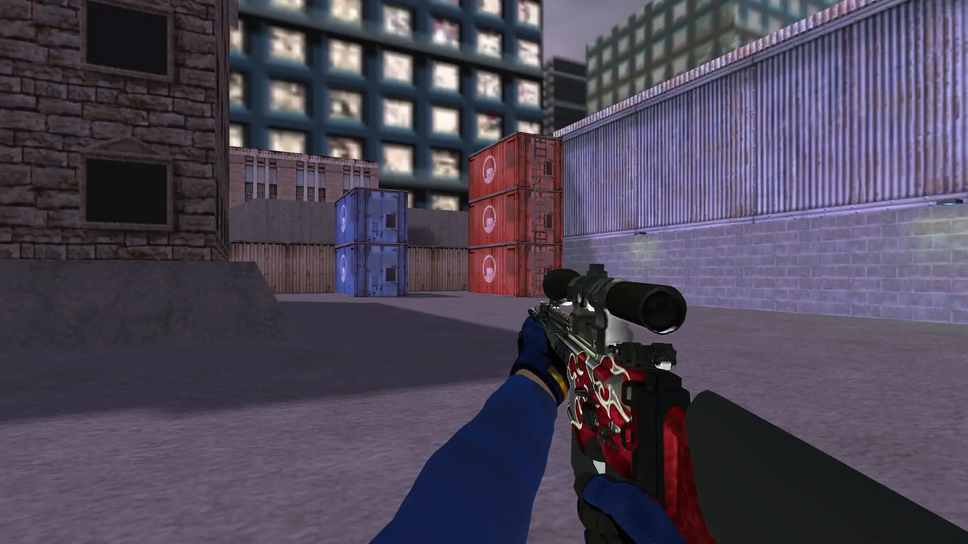 SG550 — Specialist Gloves Fade Pack — cs_assault (first person)
