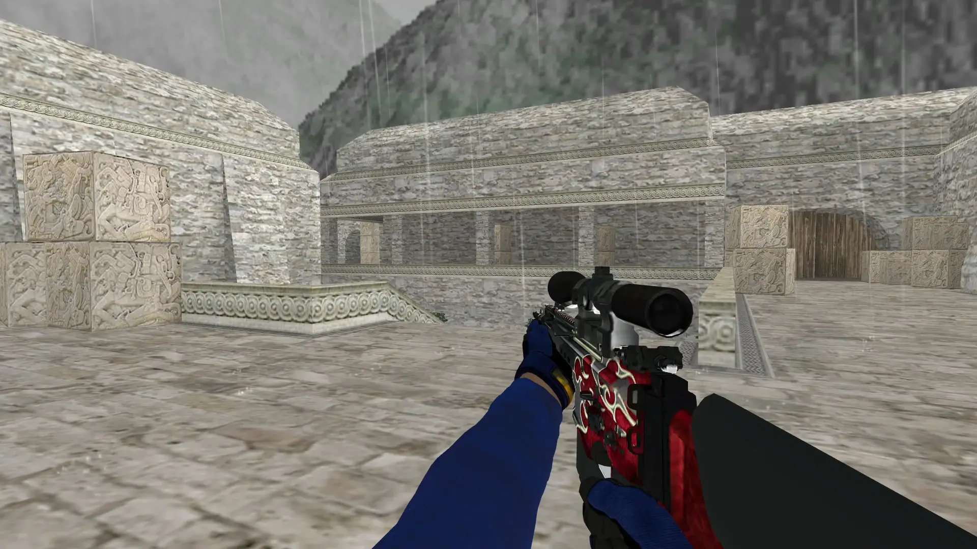 SG550 — Specialist Gloves Fade Pack — de_aztec (first person)