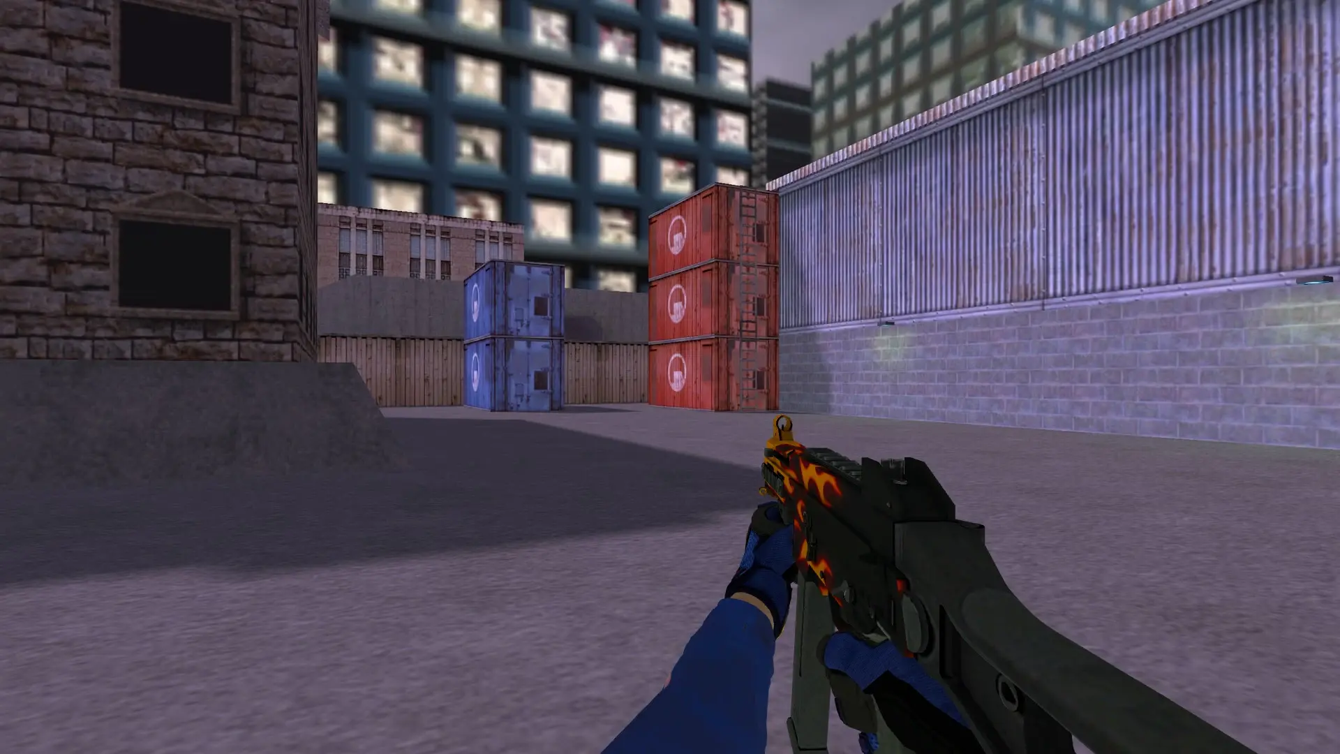 UMP-45 — Specialist Gloves Fade Pack — cs_assault (first person)