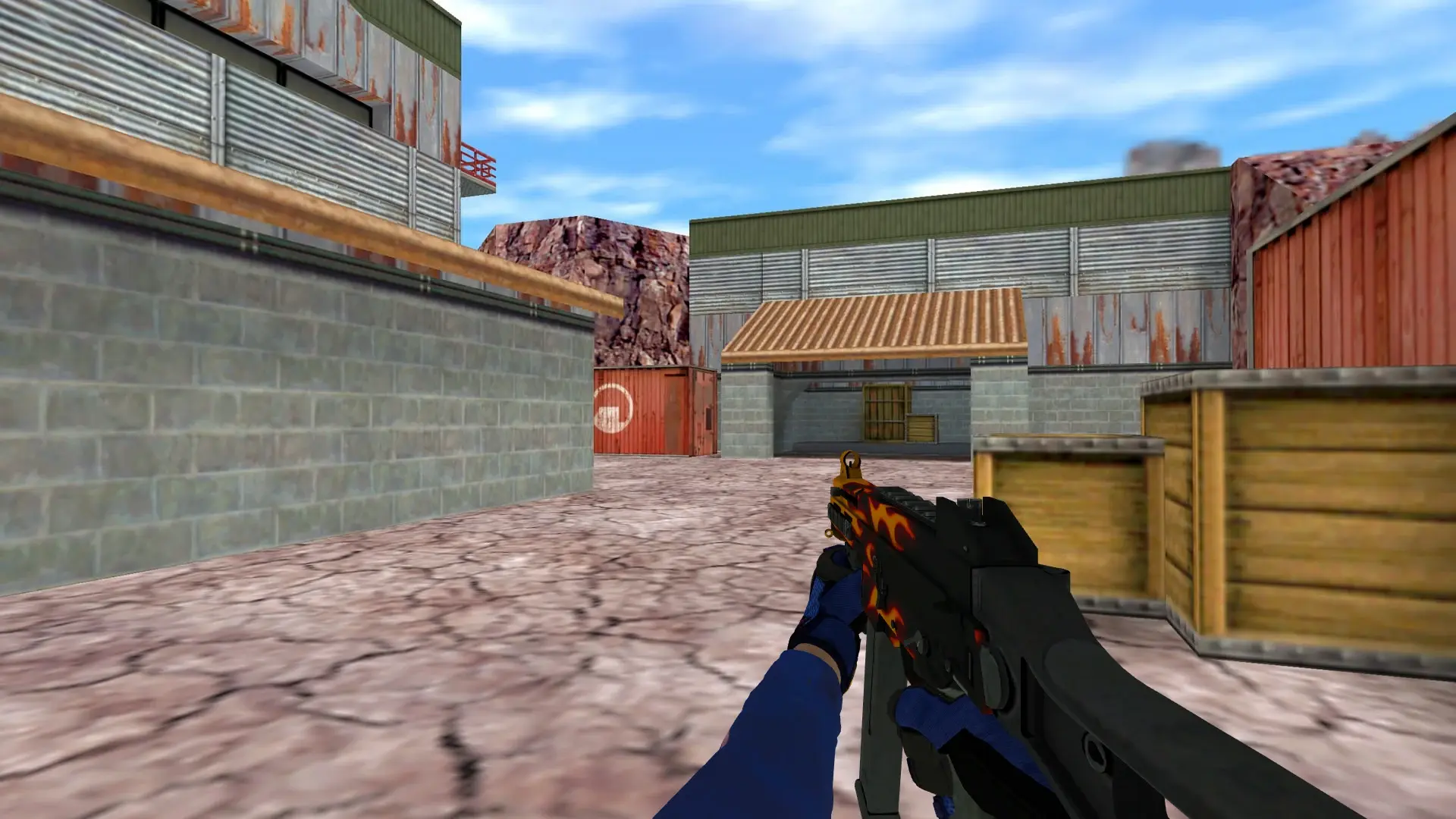 UMP-45 — Specialist Gloves Fade Pack — de_nuke (first person)