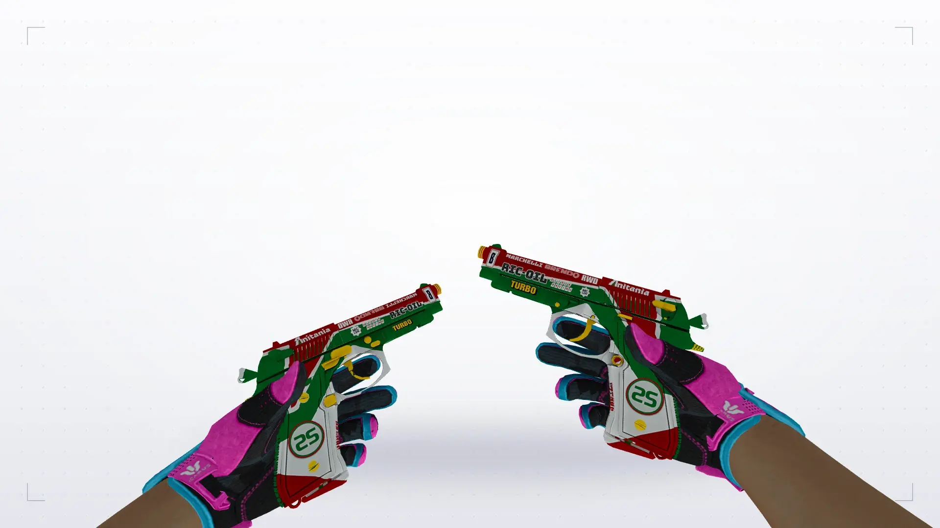 Dual Berettas — Sport Gloves Vice Weapon Pack — first person