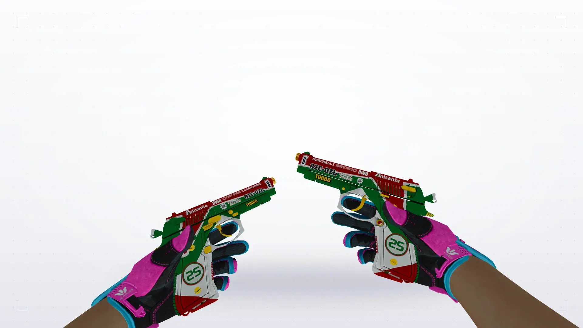 Dual Berettas — Sport Gloves Vice Weapon Pack — first person