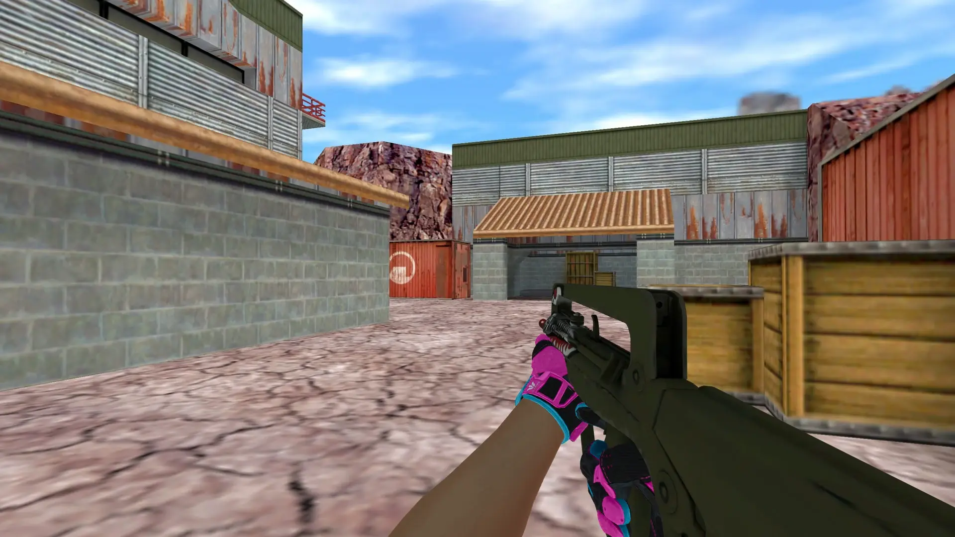 FAMAS — Sport Gloves Vice Weapon Pack — de_nuke (first person)