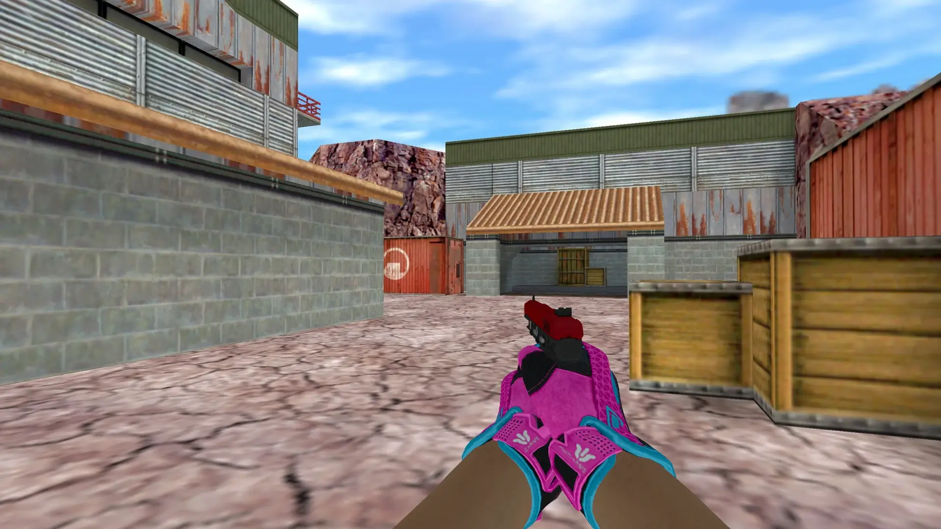 Five-SeveN — Sport Gloves Vice Weapon Pack — de_nuke (first person)