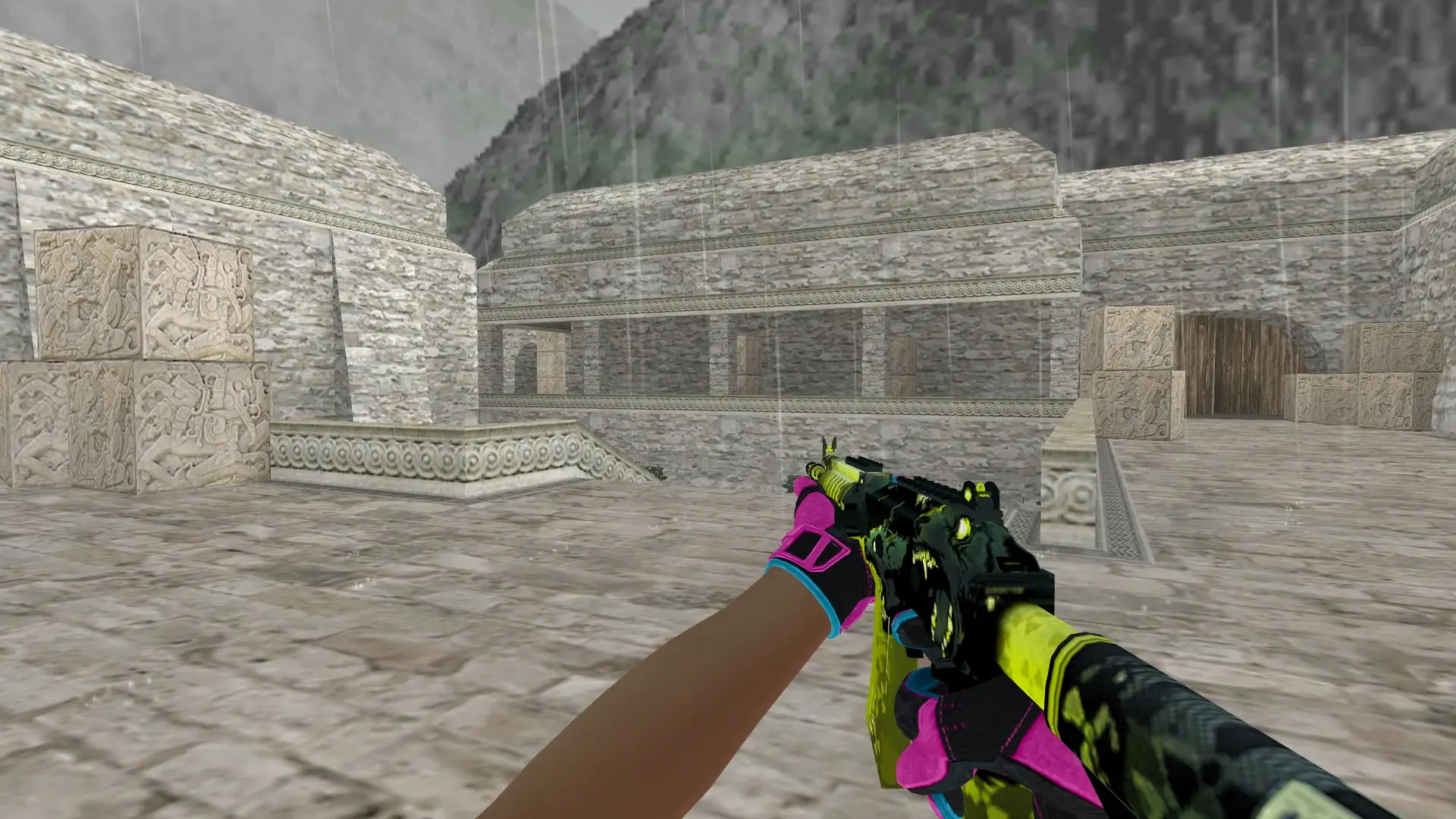 Galil AR — Sport Gloves Vice Weapon Pack — de_aztec (first person)