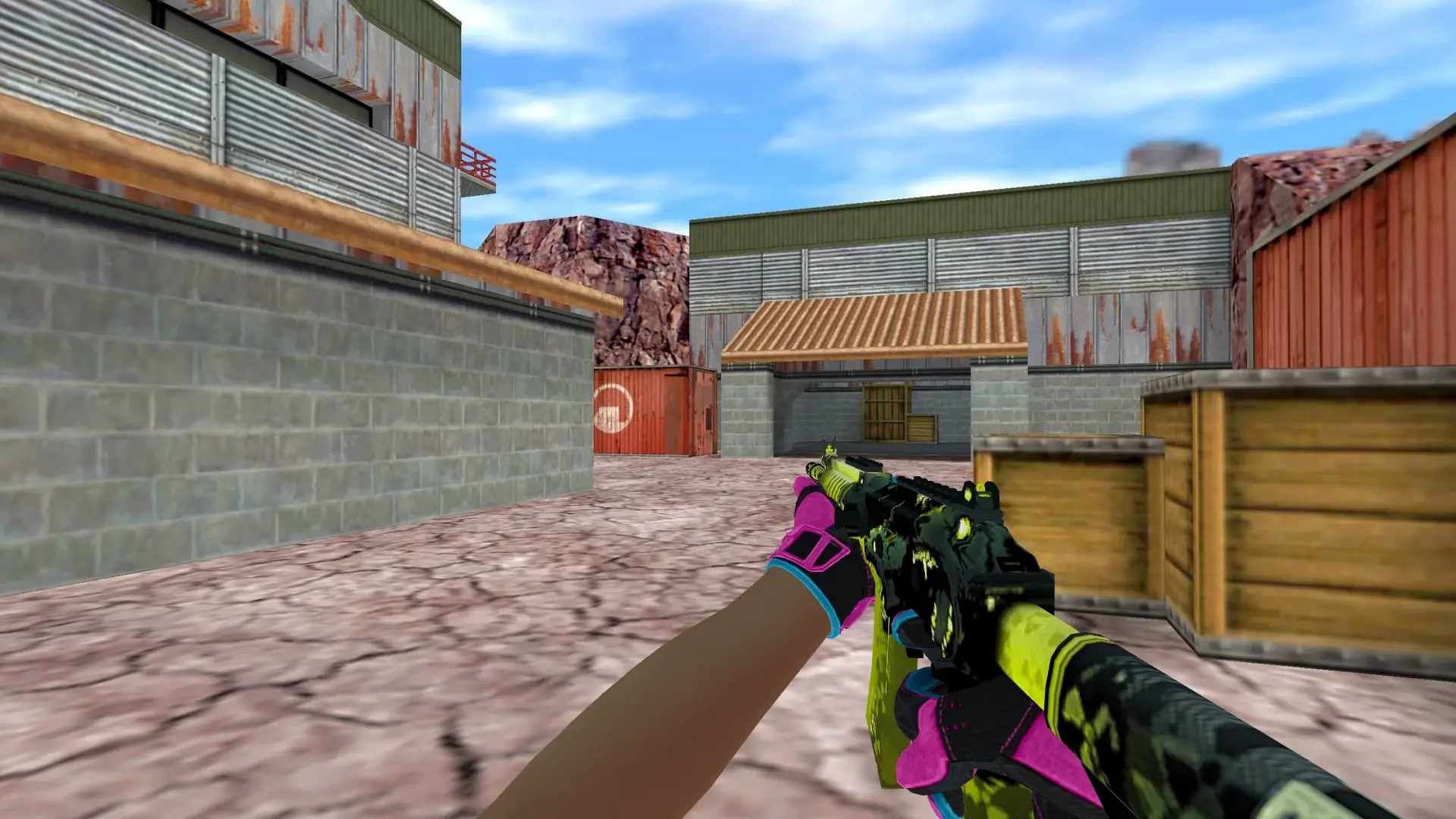 Galil AR — Sport Gloves Vice Weapon Pack — de_nuke (first person)