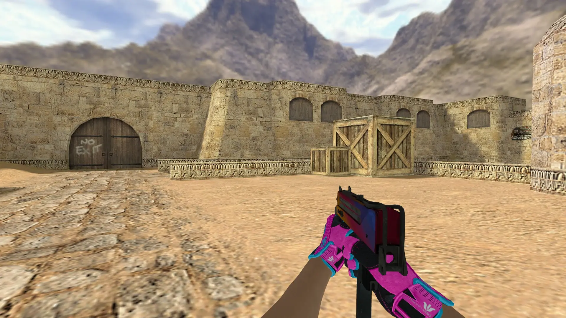 MAC-10 — Sport Gloves Vice Weapon Pack — de_dust2 (first person)
