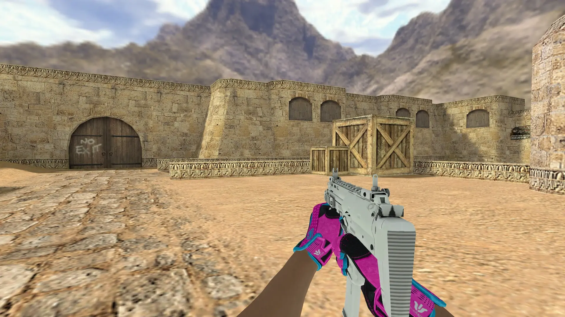 MP5 — Sport Gloves Vice Weapon Pack — de_dust2 (first person)