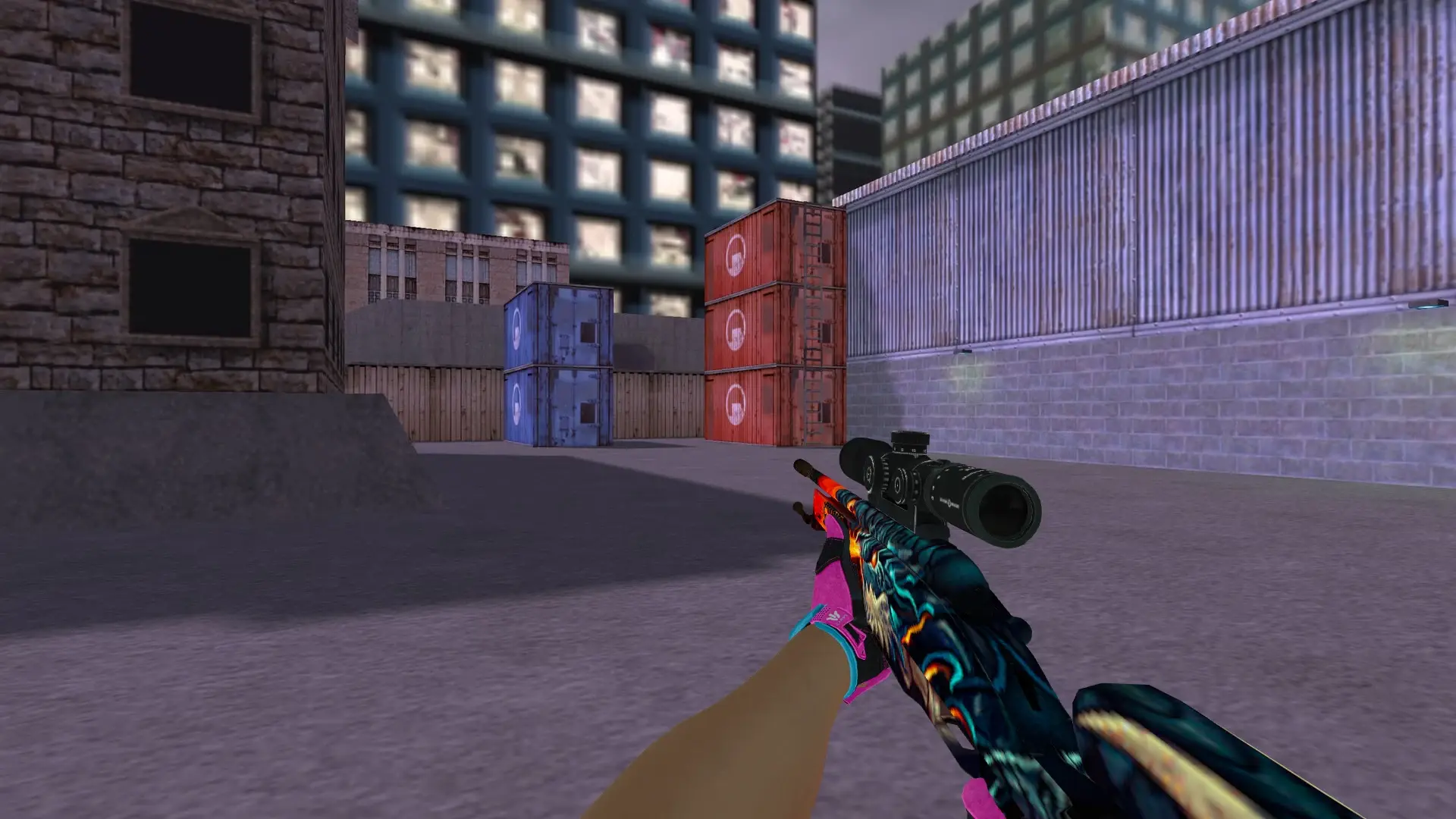 Scout — Sport Gloves Vice Weapon Pack — cs_assault (first person)