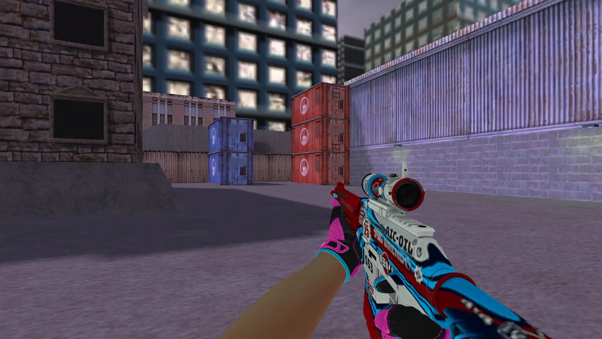 SG552 — Sport Gloves Vice Weapon Pack — cs_assault (first person)