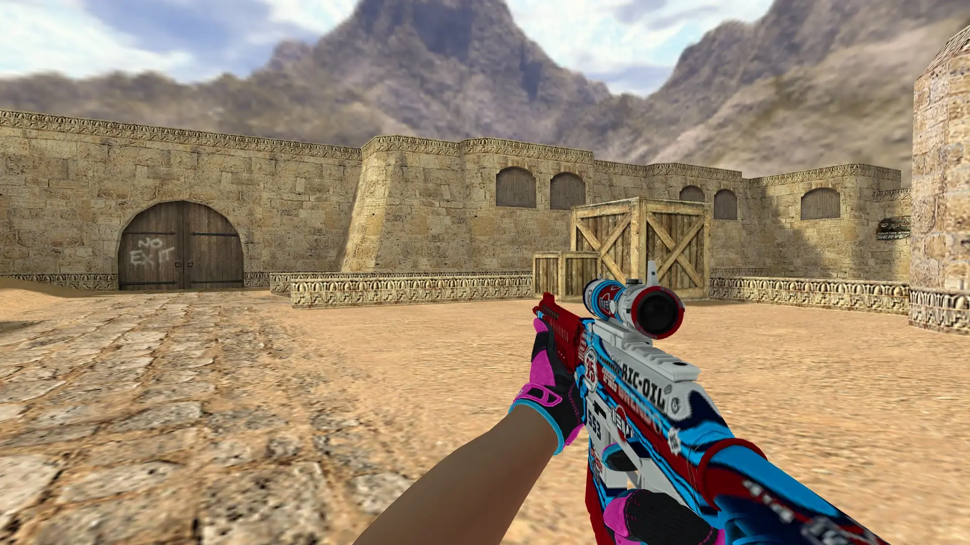 SG552 — Sport Gloves Vice Weapon Pack — de_dust2 (first person)