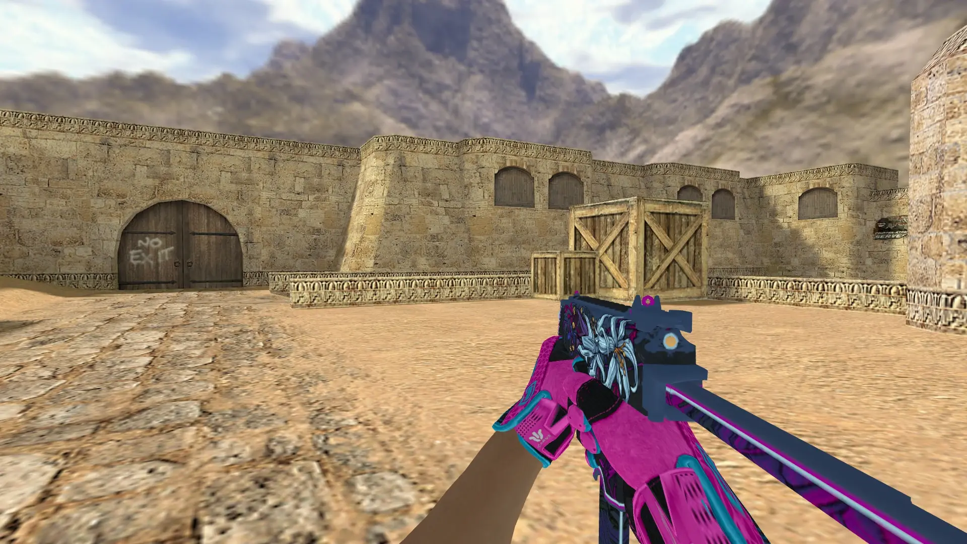 TMP — Sport Gloves Vice Weapon Pack — de_dust2 (first person)