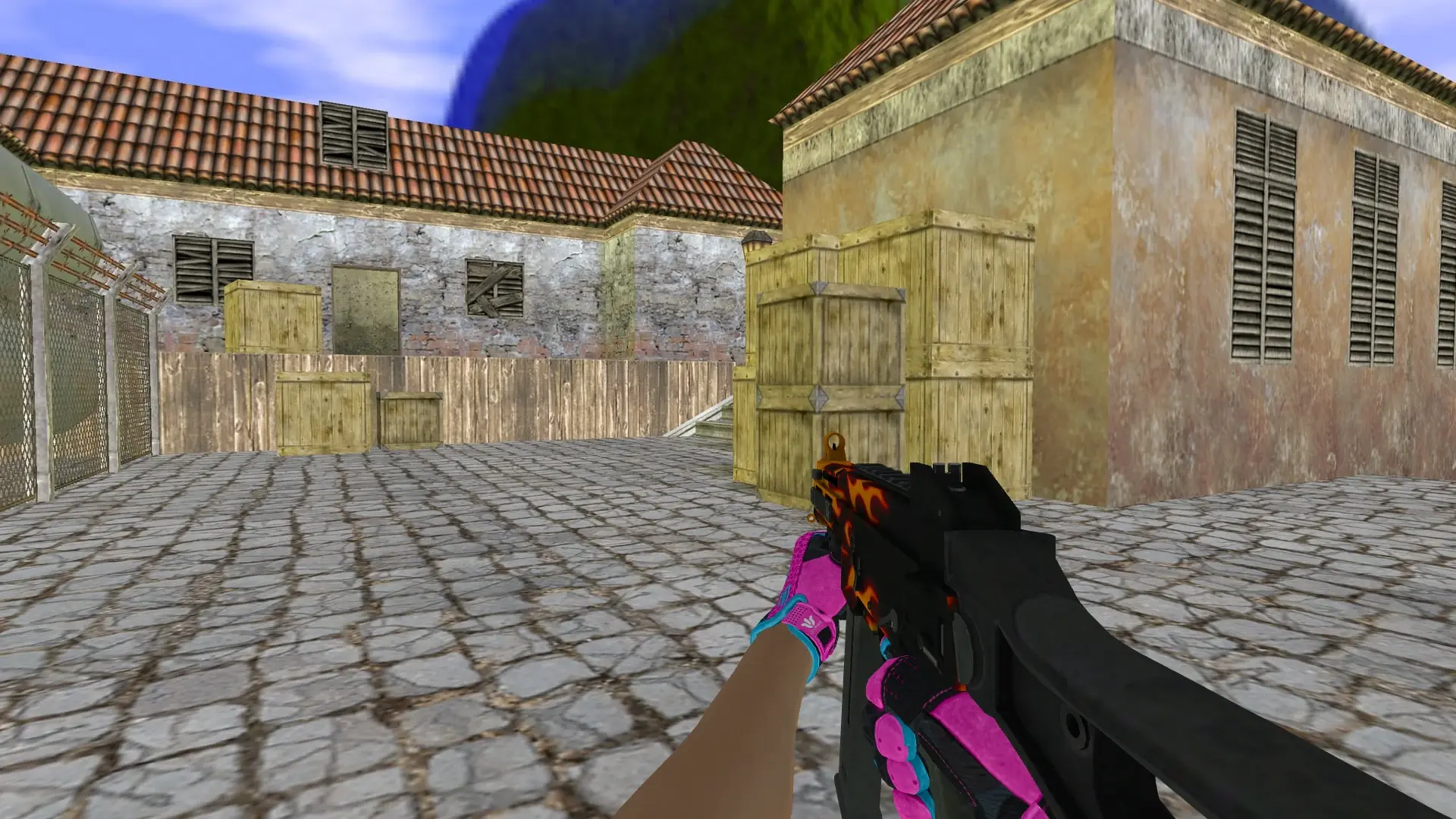 UMP-45 — Sport Gloves Vice Weapon Pack — de_inferno (first person)