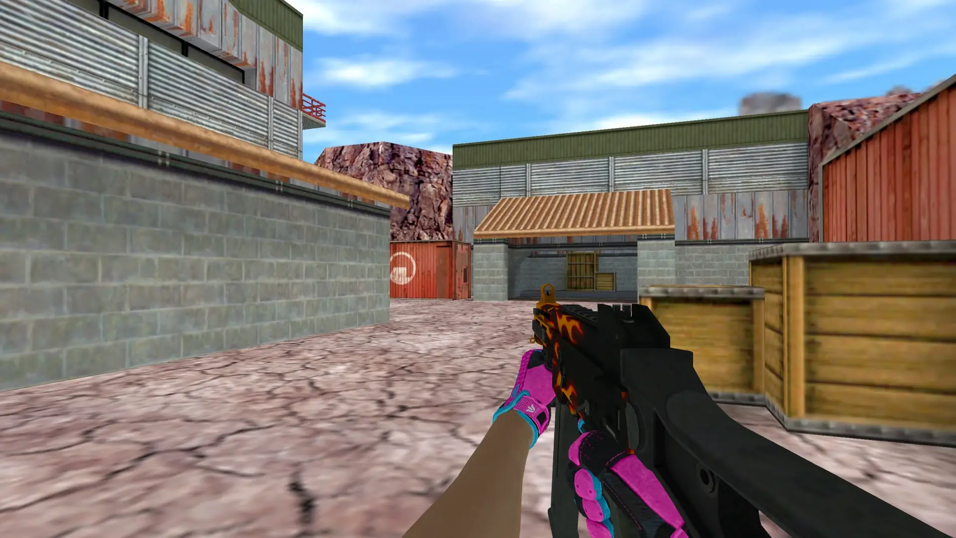 UMP-45 — Sport Gloves Vice Weapon Pack — de_nuke (first person)