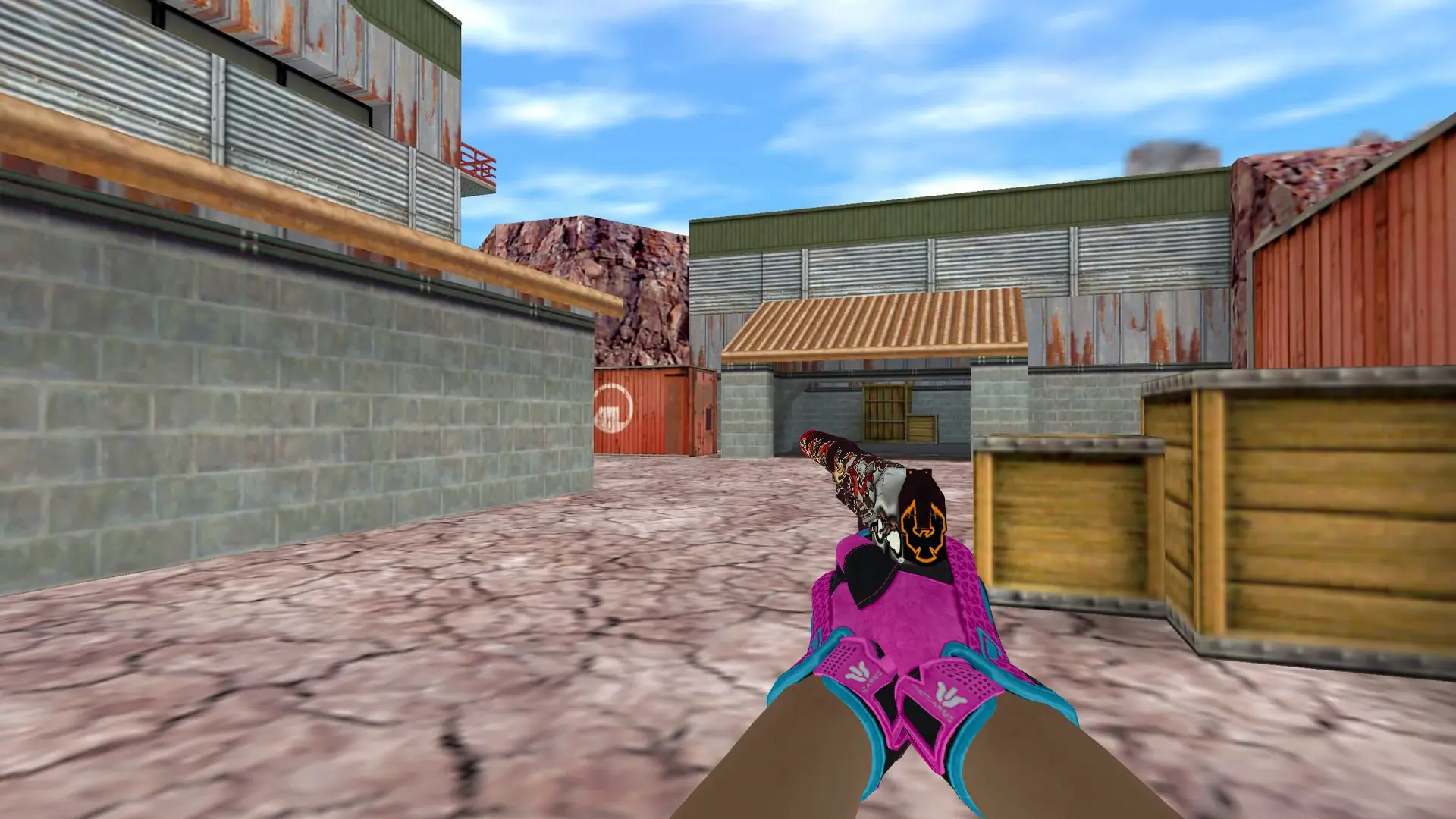 USP — Sport Gloves Vice Weapon Pack — de_nuke (first person)