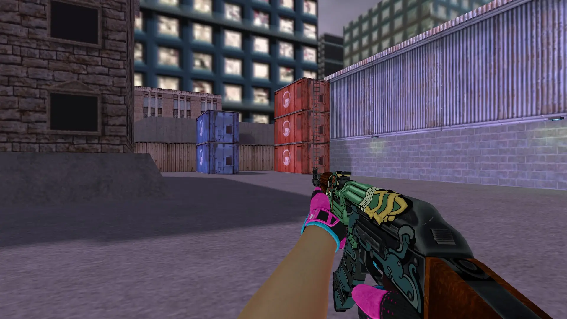 Ak47 Fire Serpent — Sport Gloves Vice Weapon Pack — cs_assault (first person)