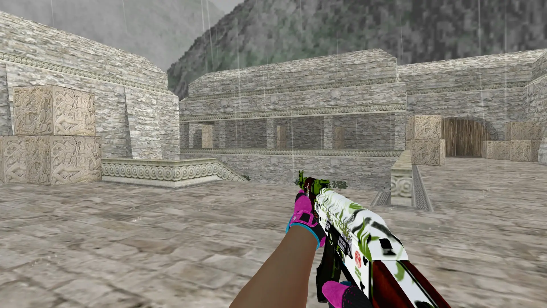 Ak47 Hydroponic — Sport Gloves Vice Weapon Pack — de_aztec (first person)