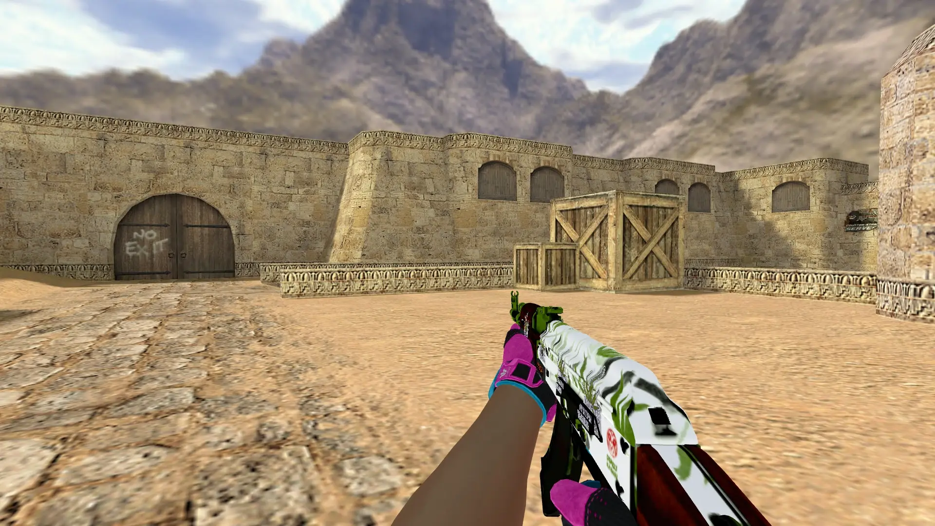 Ak47 Hydroponic — Sport Gloves Vice Weapon Pack — de_dust2 (first person)