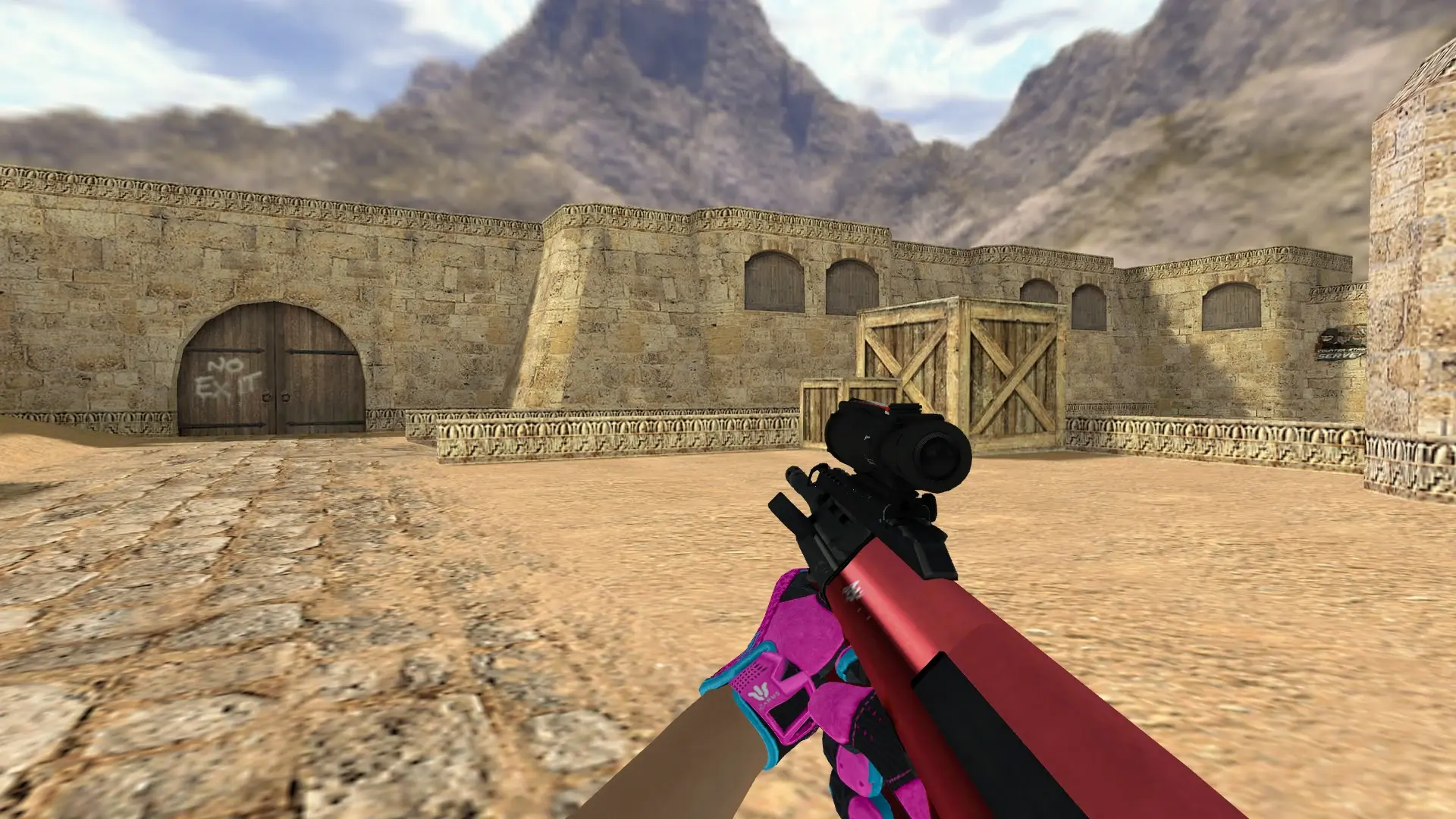 Aug Hot Rod — Sport Gloves Vice Weapon Pack — de_dust2 (first person)