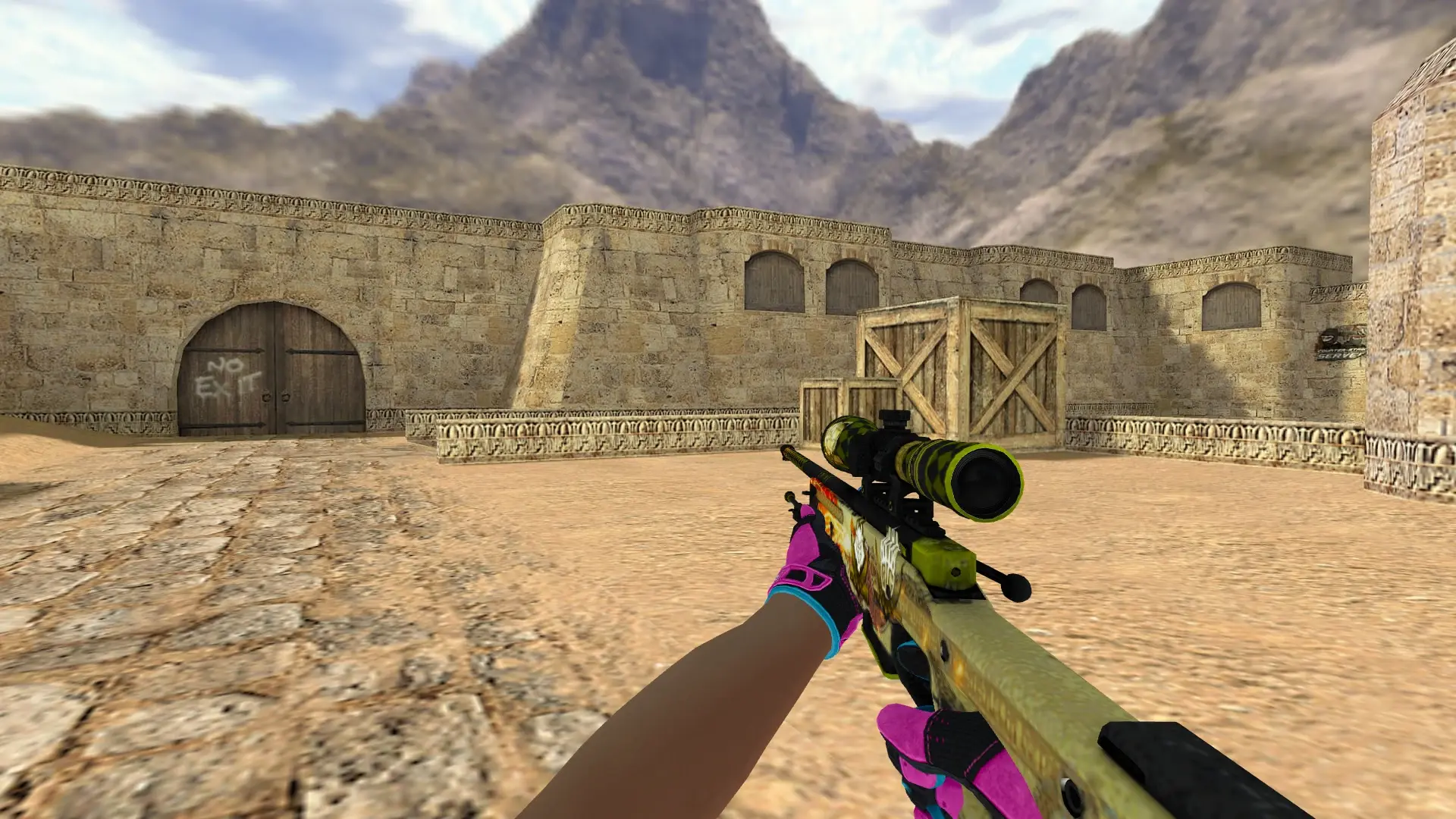 Awp Dlore — Sport Gloves Vice Weapon Pack — de_dust2 (first person)