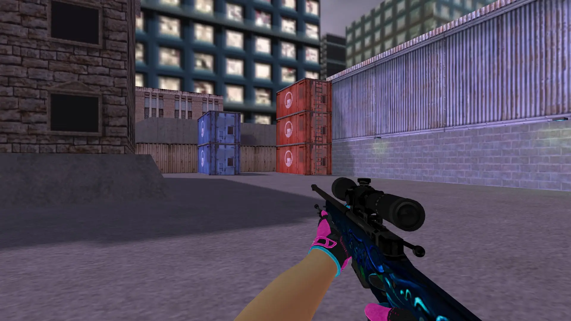 Awp Medusa — Sport Gloves Vice Weapon Pack — cs_assault (first person)