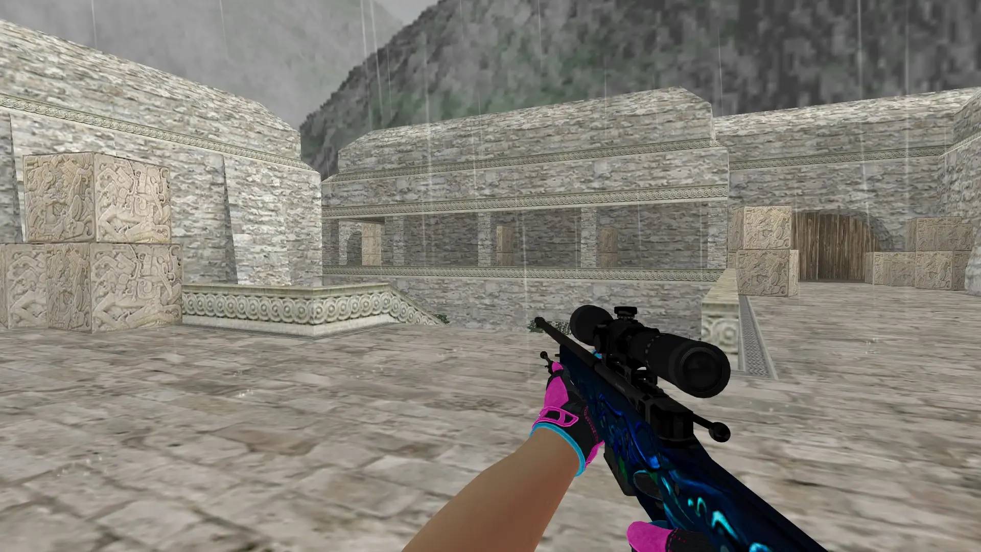 Awp Medusa — Sport Gloves Vice Weapon Pack — de_aztec (first person)