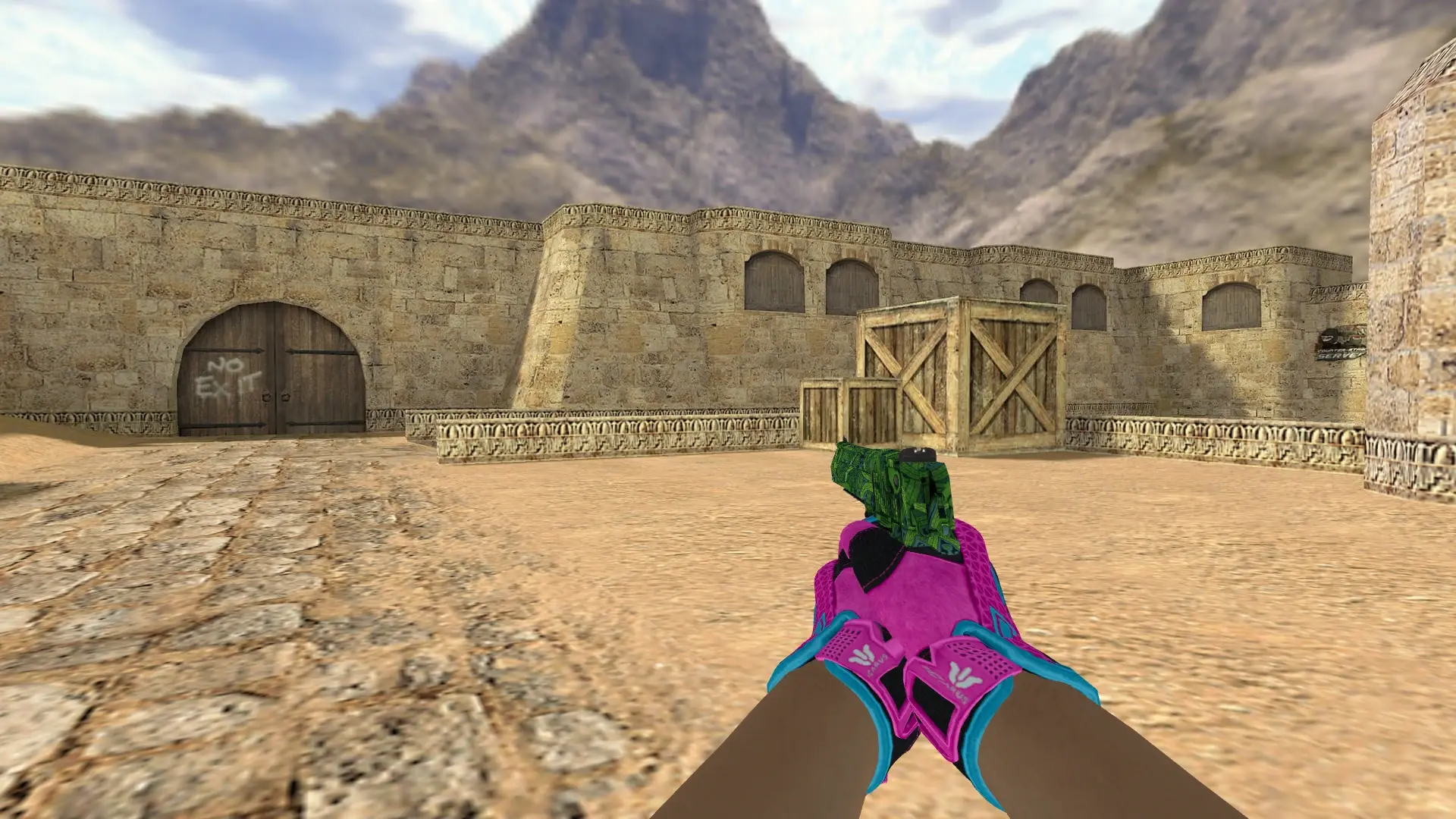 Deagle Emerald Jrmungand — Sport Gloves Vice Weapon Pack — de_dust2 (first person)