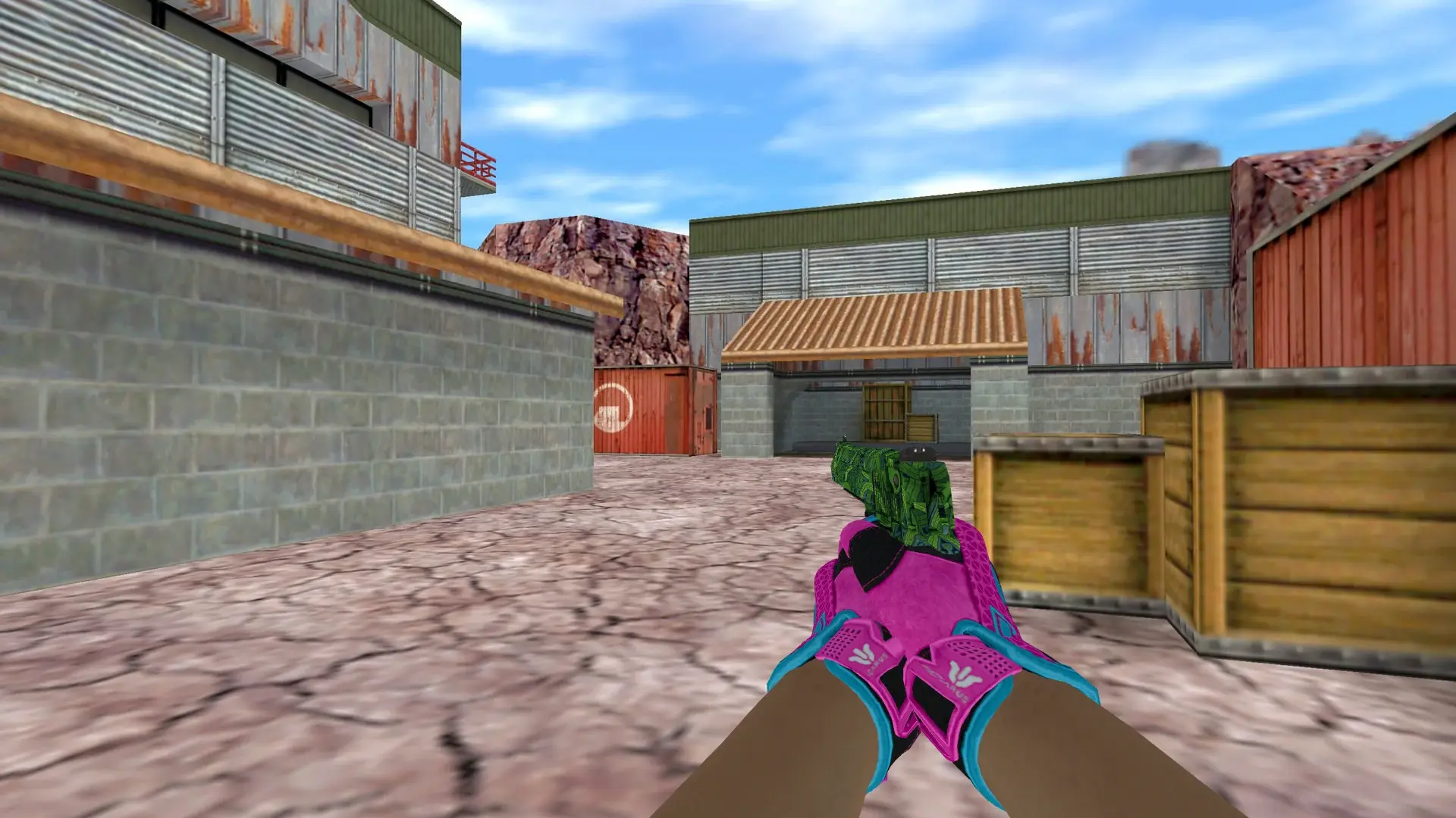 Deagle Emerald Jrmungand — Sport Gloves Vice Weapon Pack — de_nuke (first person)
