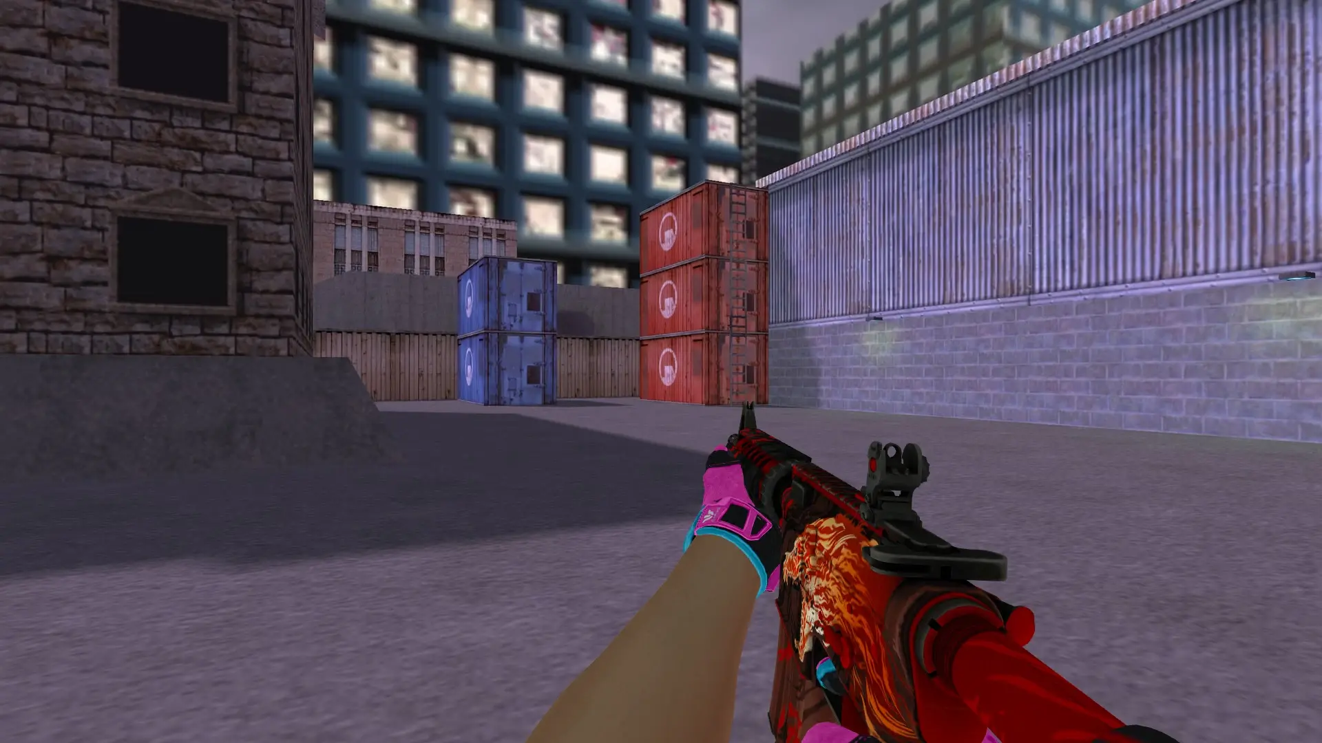 M4a4 Howl — Sport Gloves Vice Weapon Pack — cs_assault (first person)