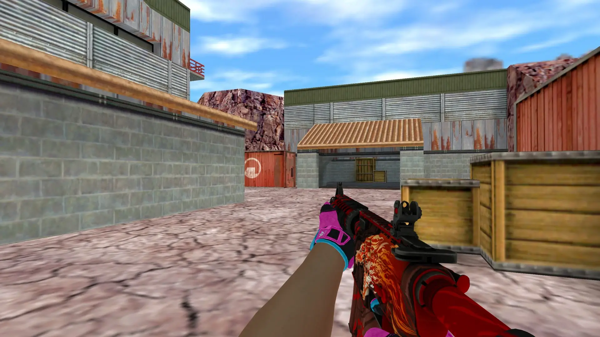M4a4 Howl — Sport Gloves Vice Weapon Pack — de_nuke (first person)