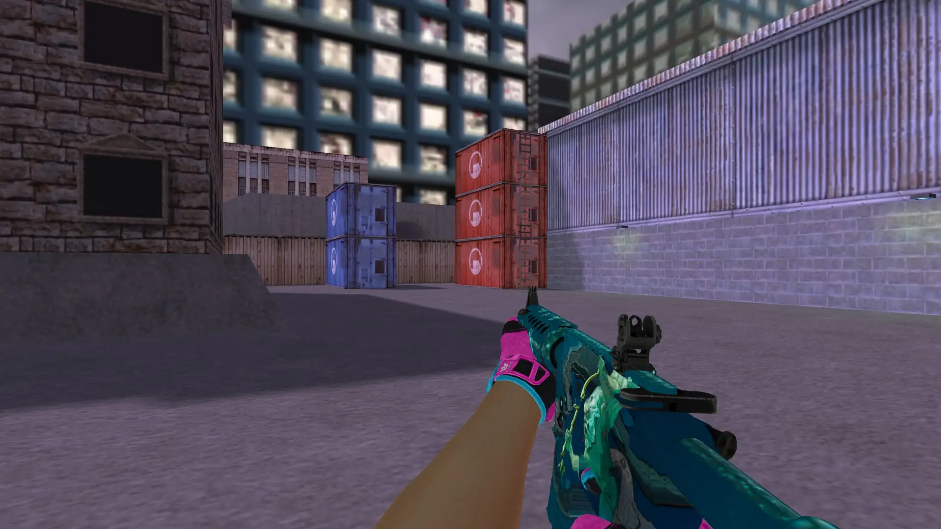 M4a4 Poseidon — Sport Gloves Vice Weapon Pack — cs_assault (first person)