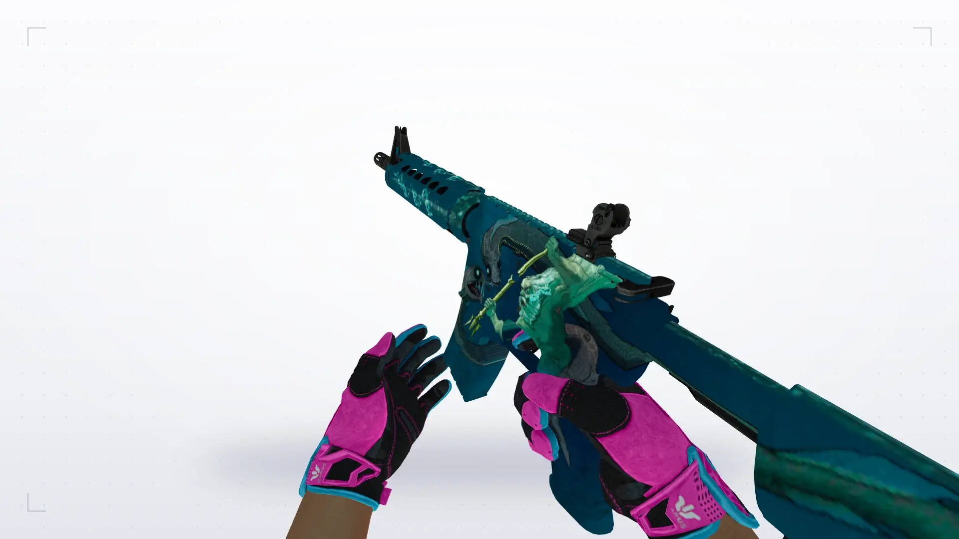 M4a4 Poseidon — Sport Gloves Vice Weapon Pack — first person