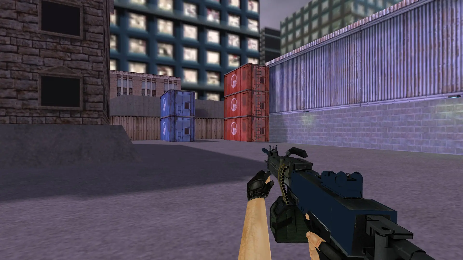 Negev Anodized Navy — Sport Gloves Vice Weapon Pack — cs_assault (first person)