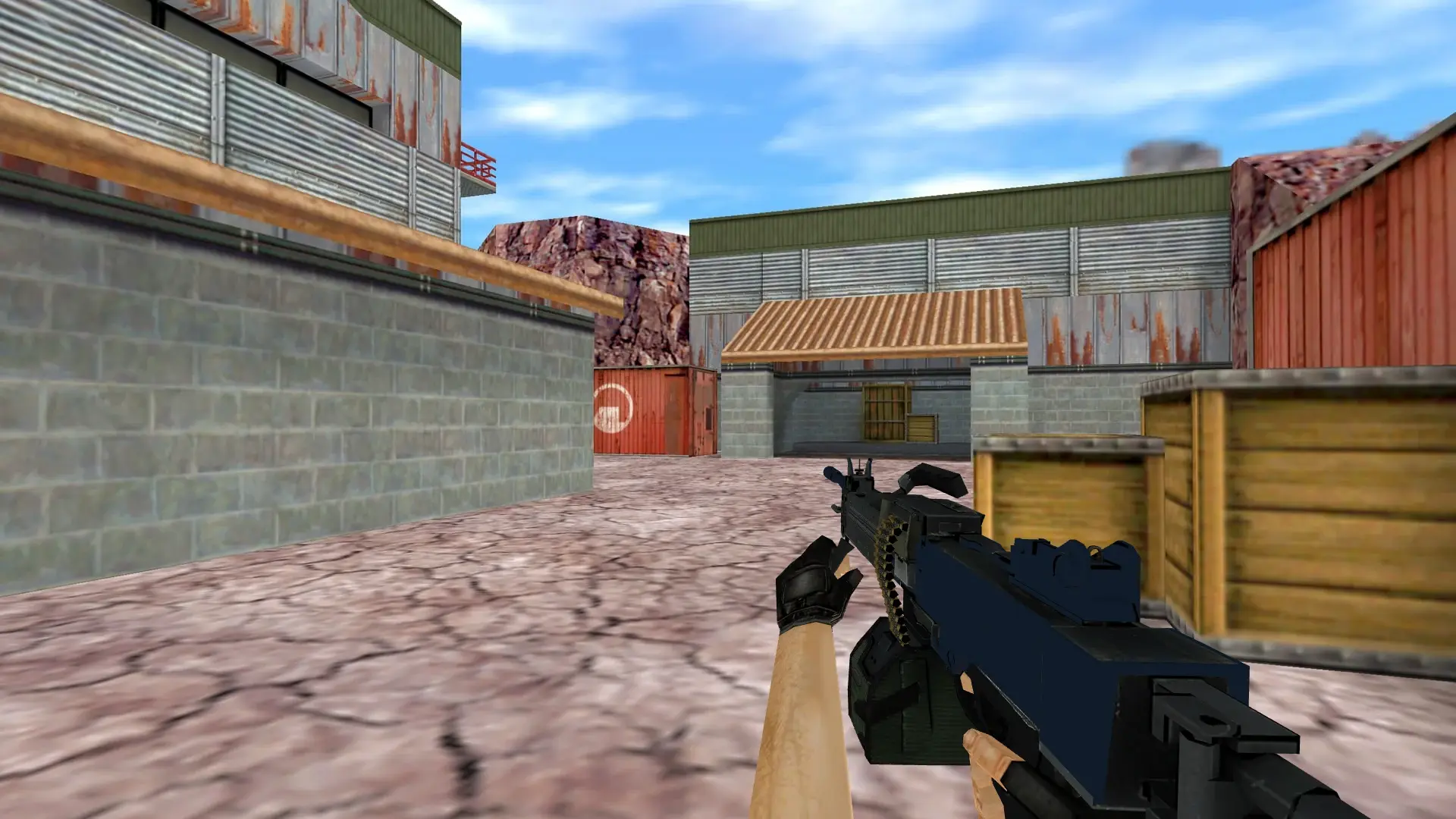 Negev Anodized Navy — Sport Gloves Vice Weapon Pack — de_nuke (first person)
