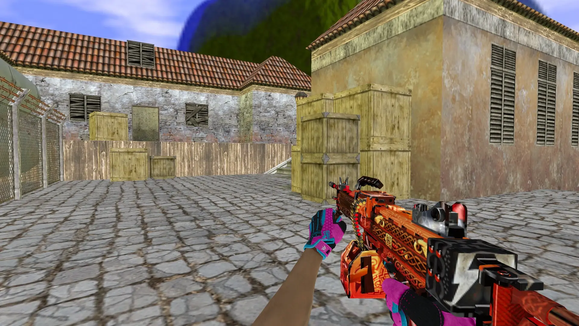 Negev Mjolnir — Sport Gloves Vice Weapon Pack — de_inferno (first person)
