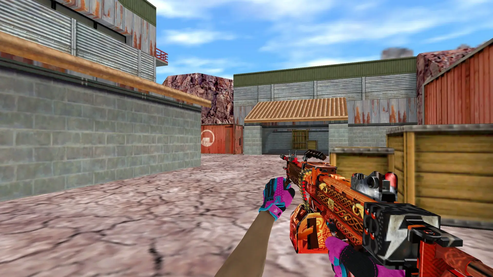 Negev Mjolnir — Sport Gloves Vice Weapon Pack — de_nuke (first person)