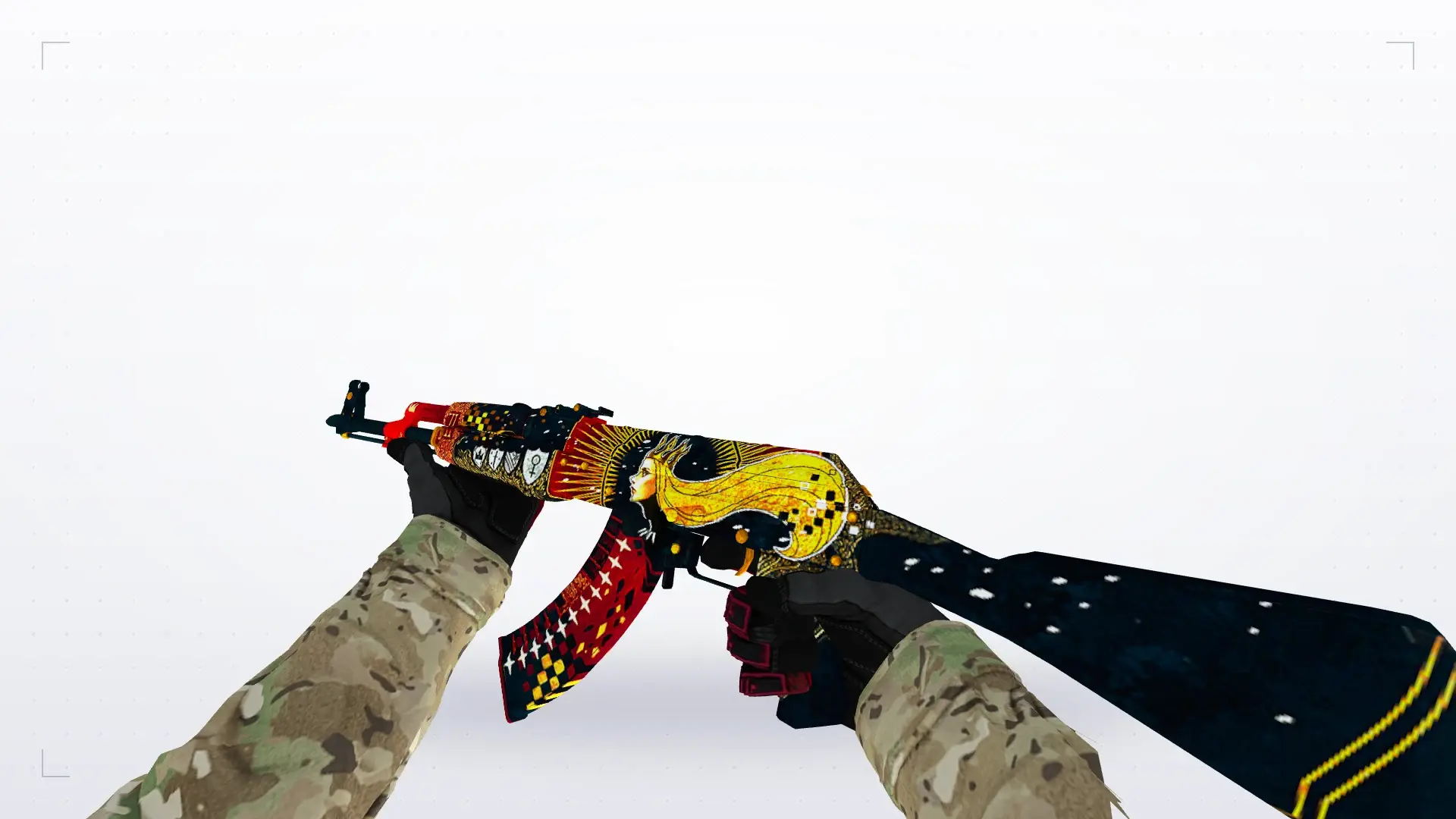 AK-47 — Specialist Gloves Crimson Kimono Pack — first person