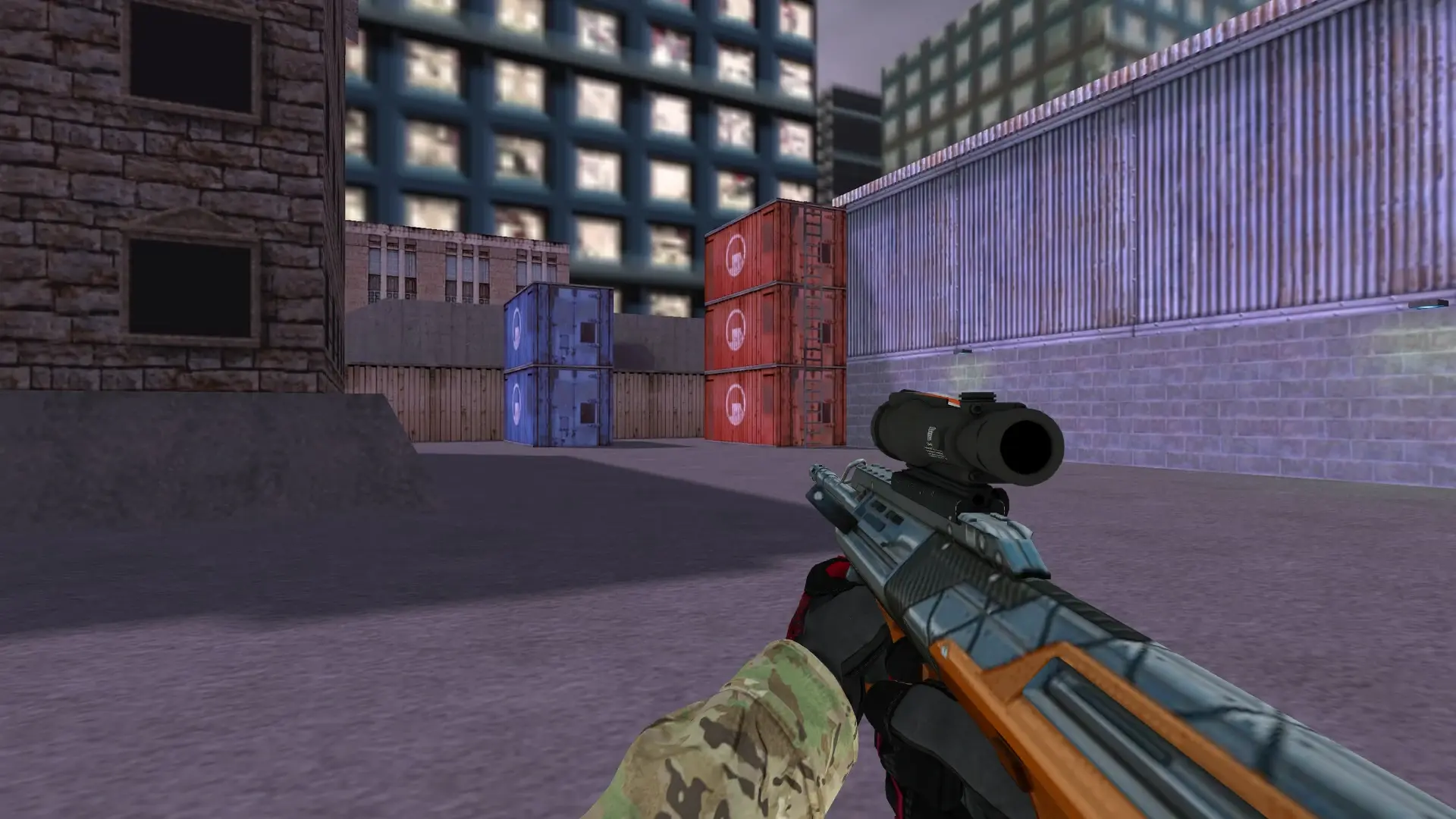 AUG — Specialist Gloves Crimson Kimono Pack — cs_assault (first person)