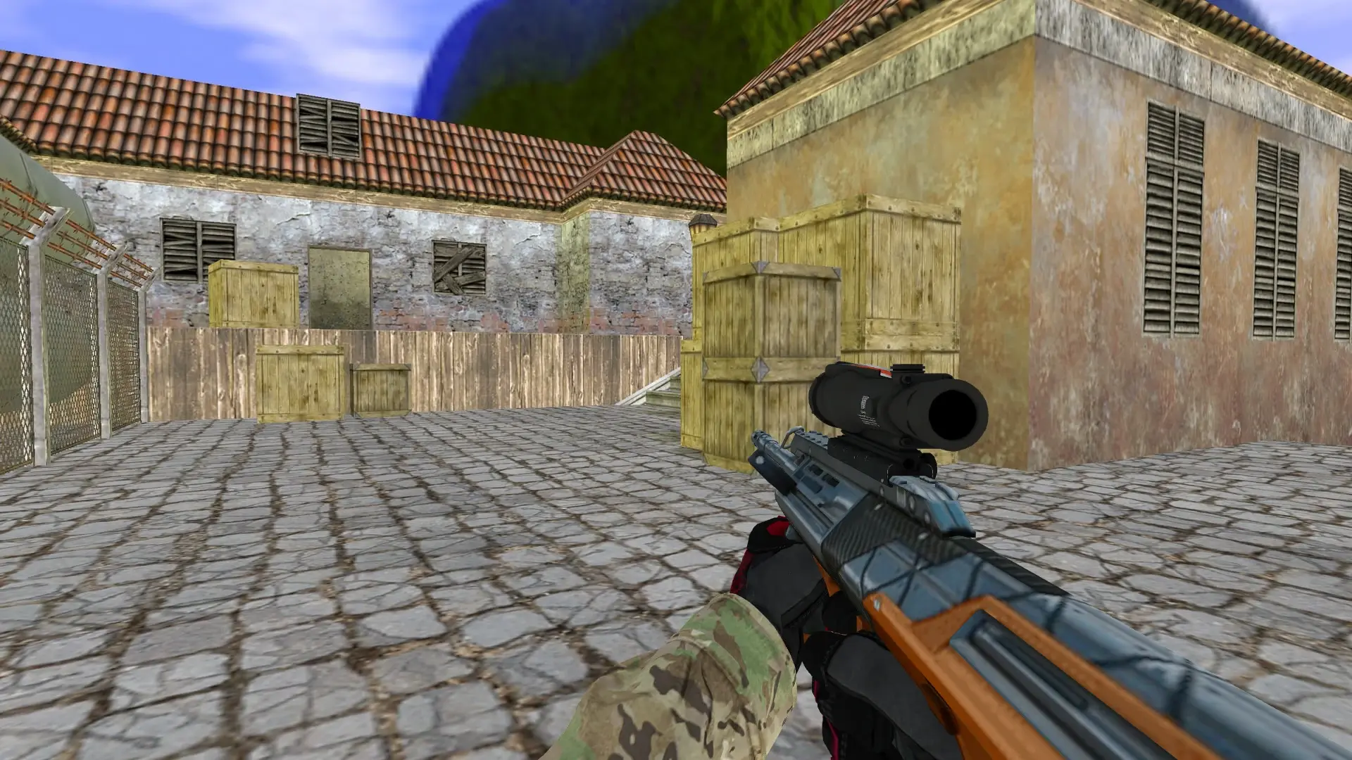 AUG — Specialist Gloves Crimson Kimono Pack — de_inferno (first person)