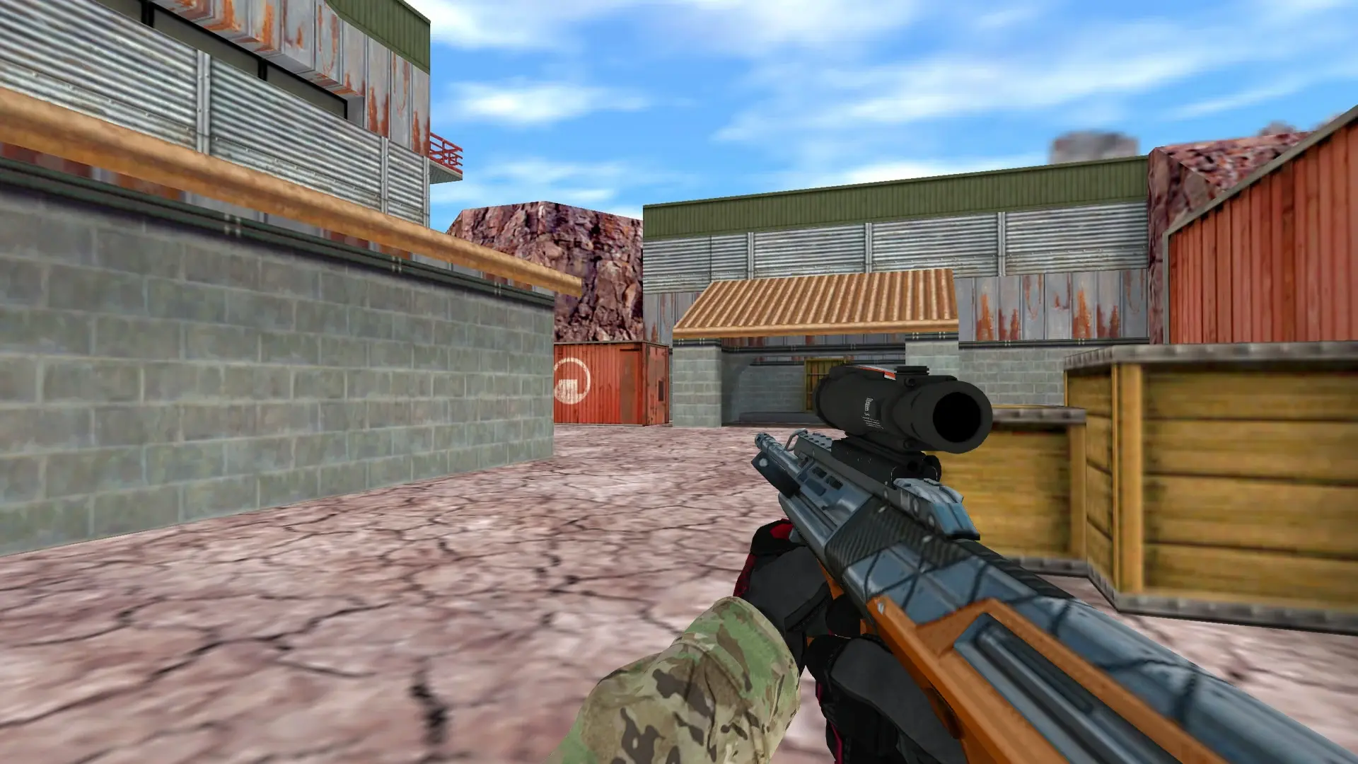 AUG — Specialist Gloves Crimson Kimono Pack — de_nuke (first person)