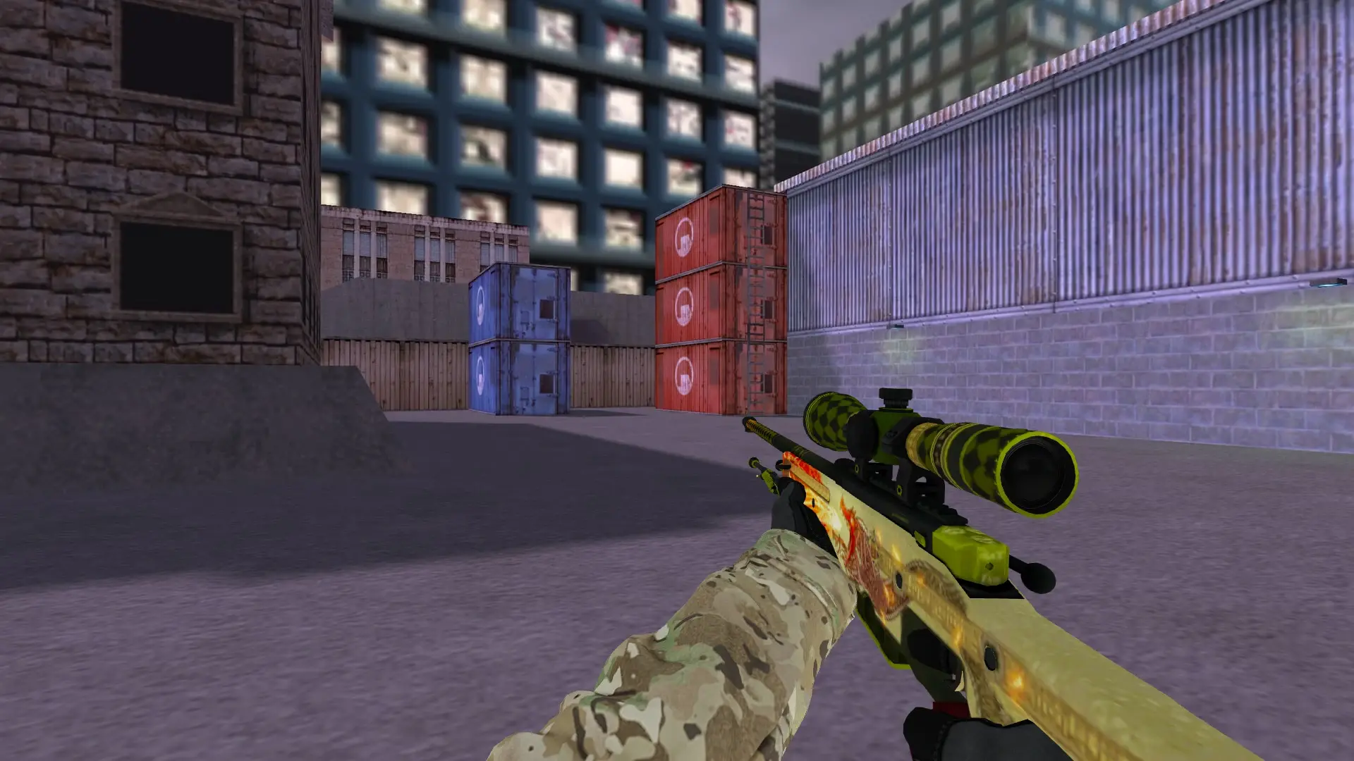 AWP — Specialist Gloves Crimson Kimono Pack — cs_assault (first person)